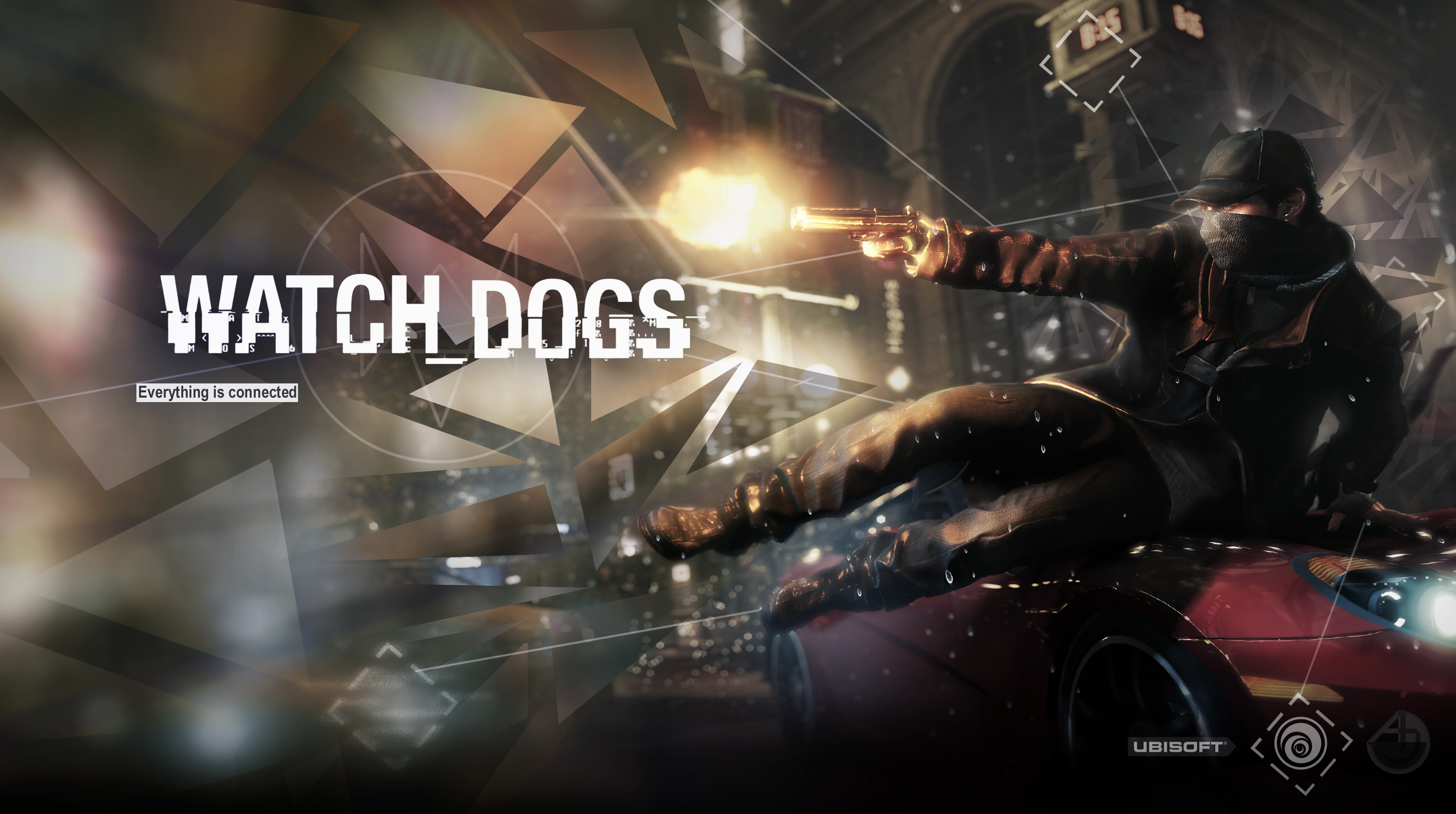 Watch Dogs, Futuristic hacker, Urban surveillance, Open-world adventure, 3580x2000 HD Desktop