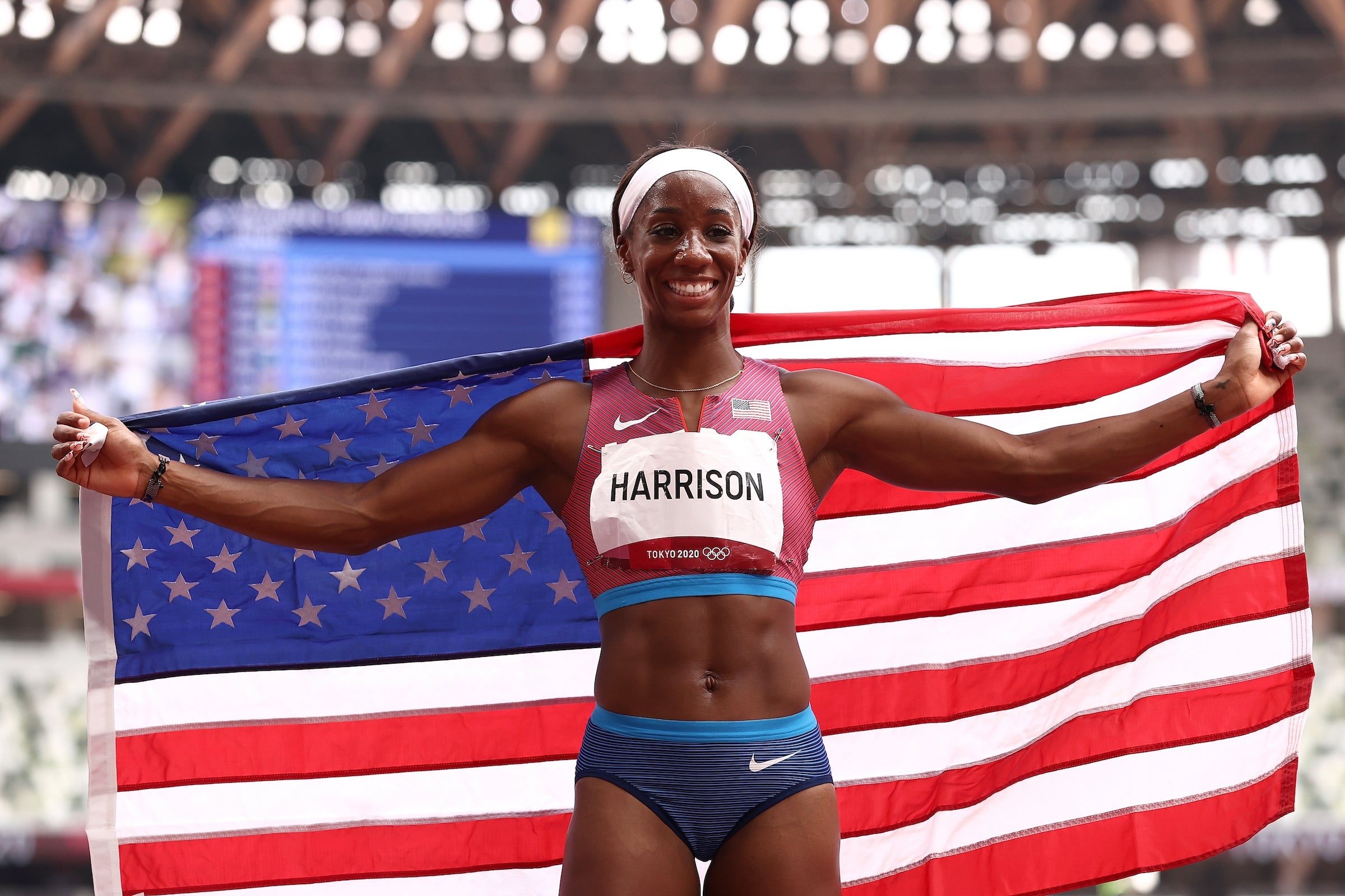 Kendra Harrison, Silver in 100m hurdles, Tokyo Olympics, Women's athletics, 2400x1600 HD Desktop