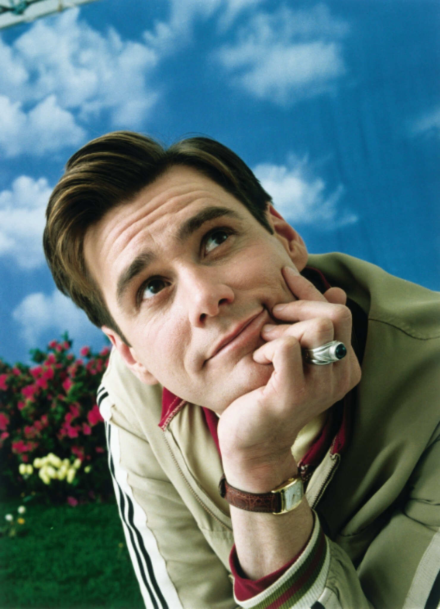 The Truman Show: Truman's daily life is broadcast continuously worldwide, 1998 Movie. 1480x2050 HD Background.