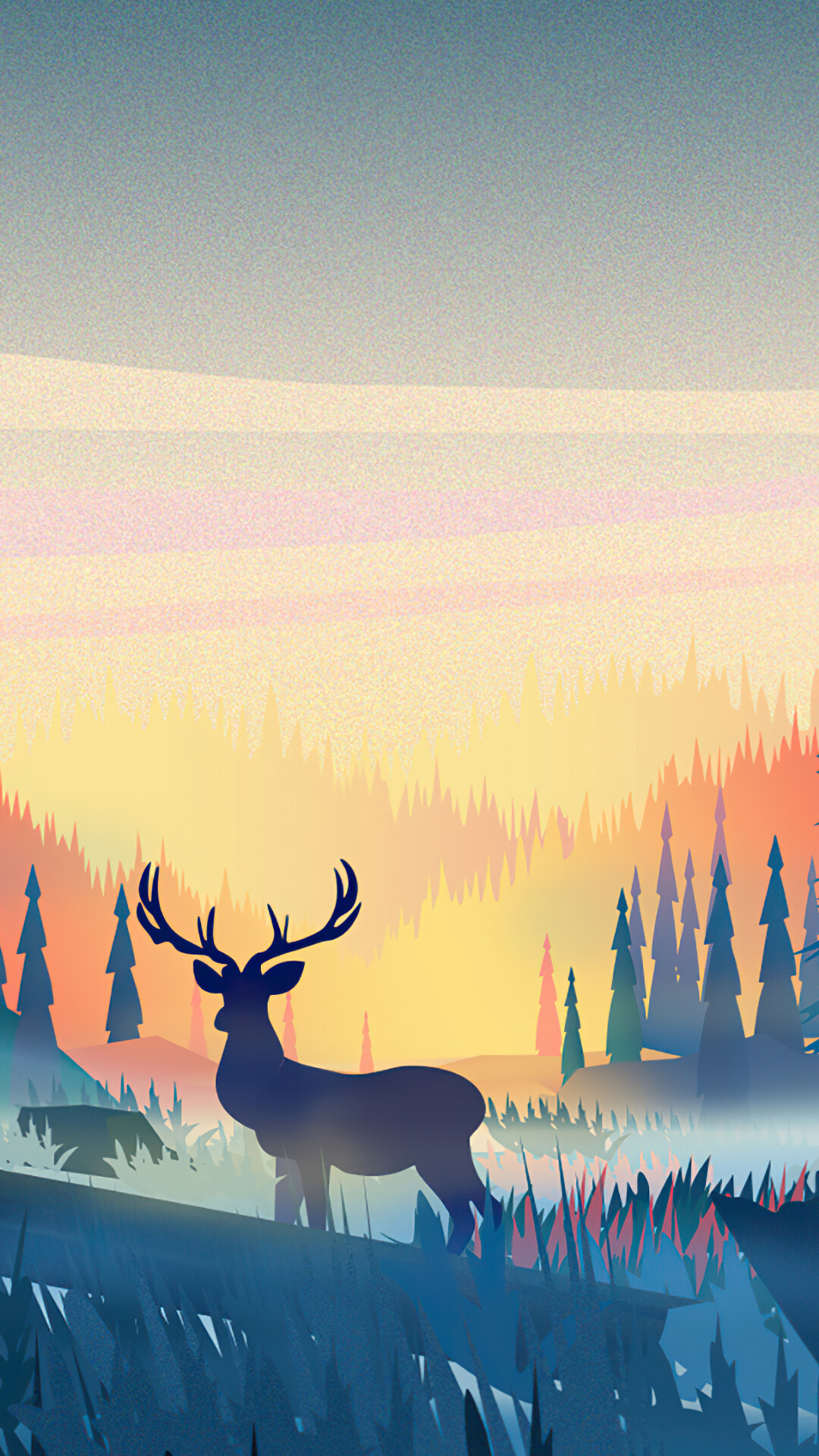 Reindeer: Forest, Osborn's caribou is the largest subspecies. 1080x1920 Full HD Wallpaper.