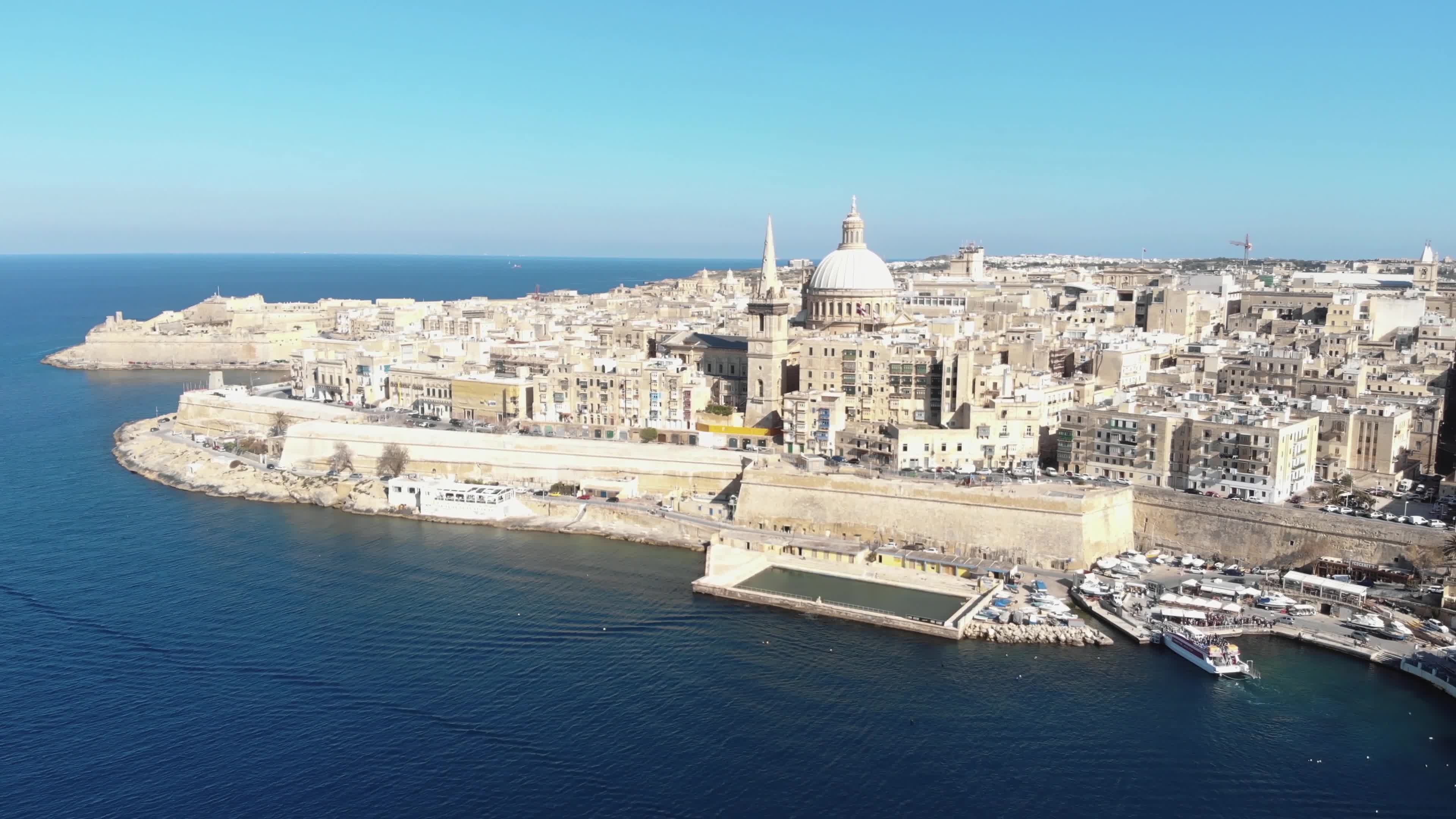 Valletta, Malta, Travels, Drohnenpanorama, 3840x2160 4K Desktop
