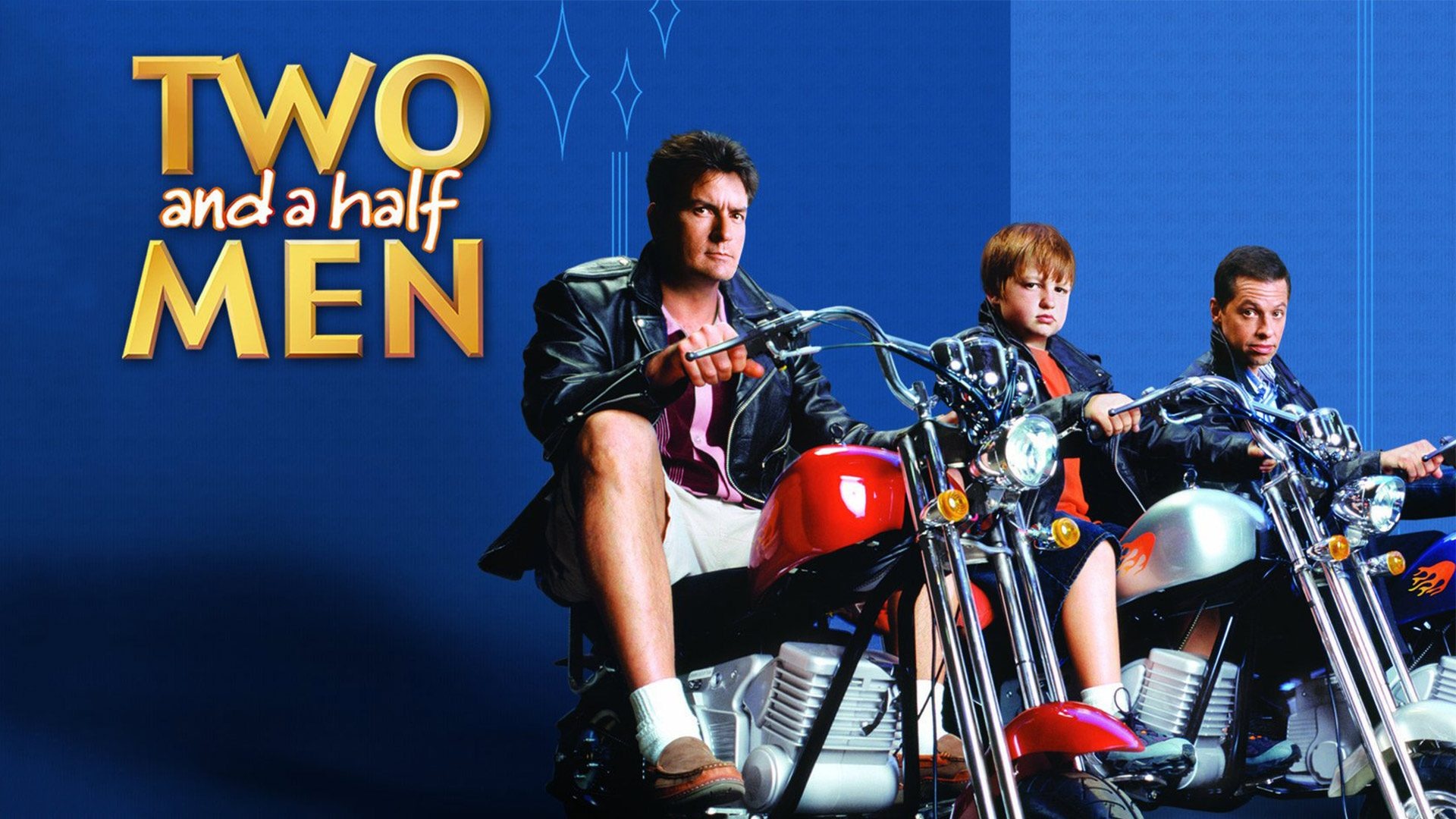 Two and a Half Men, Endless laughter, Odd couple, Charlie and Alan, 1920x1080 Full HD Desktop