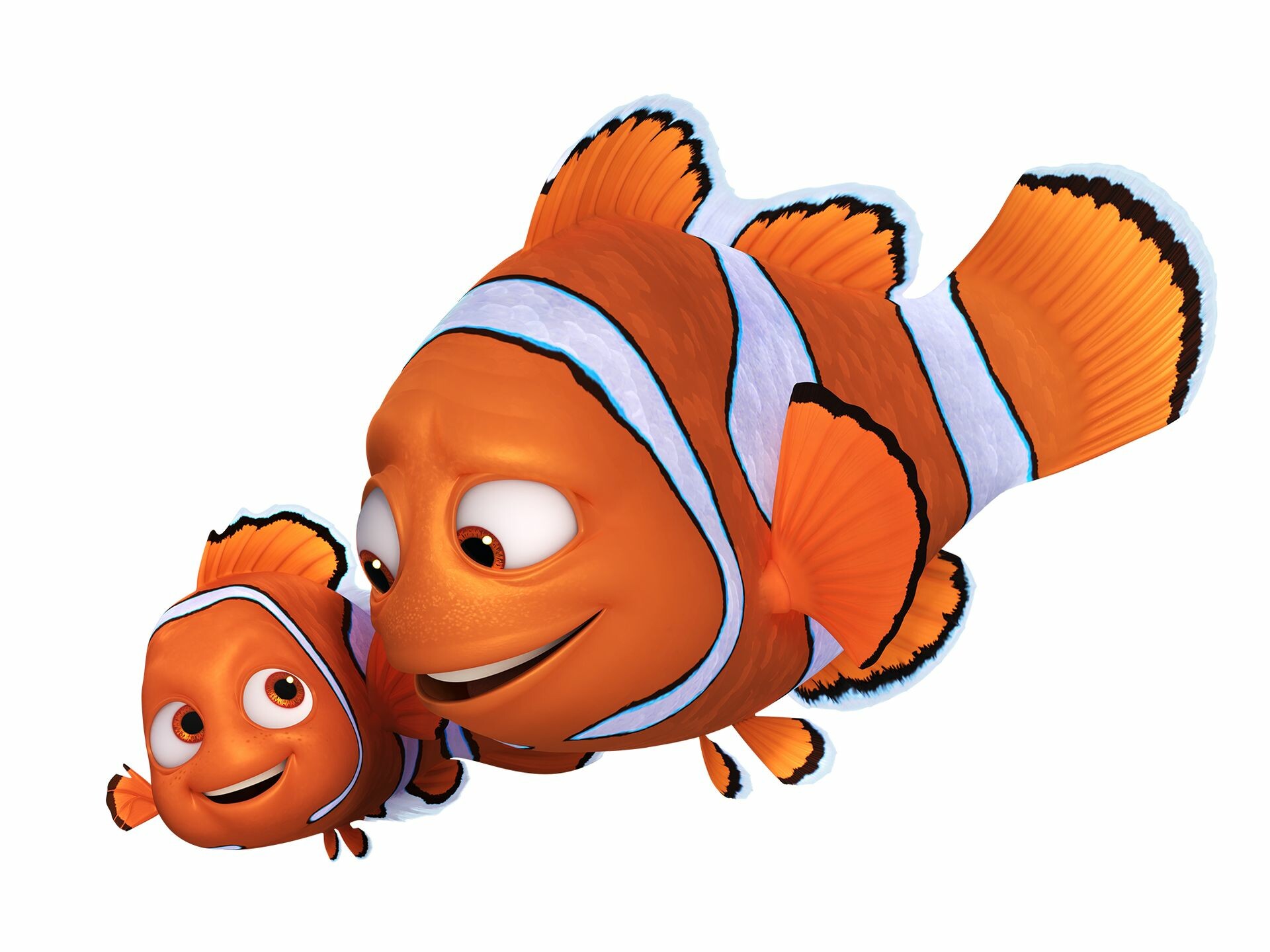Finding Nemo: A story of a father who loses his son, Marlin, Clownfish. 1920x1440 HD Background.
