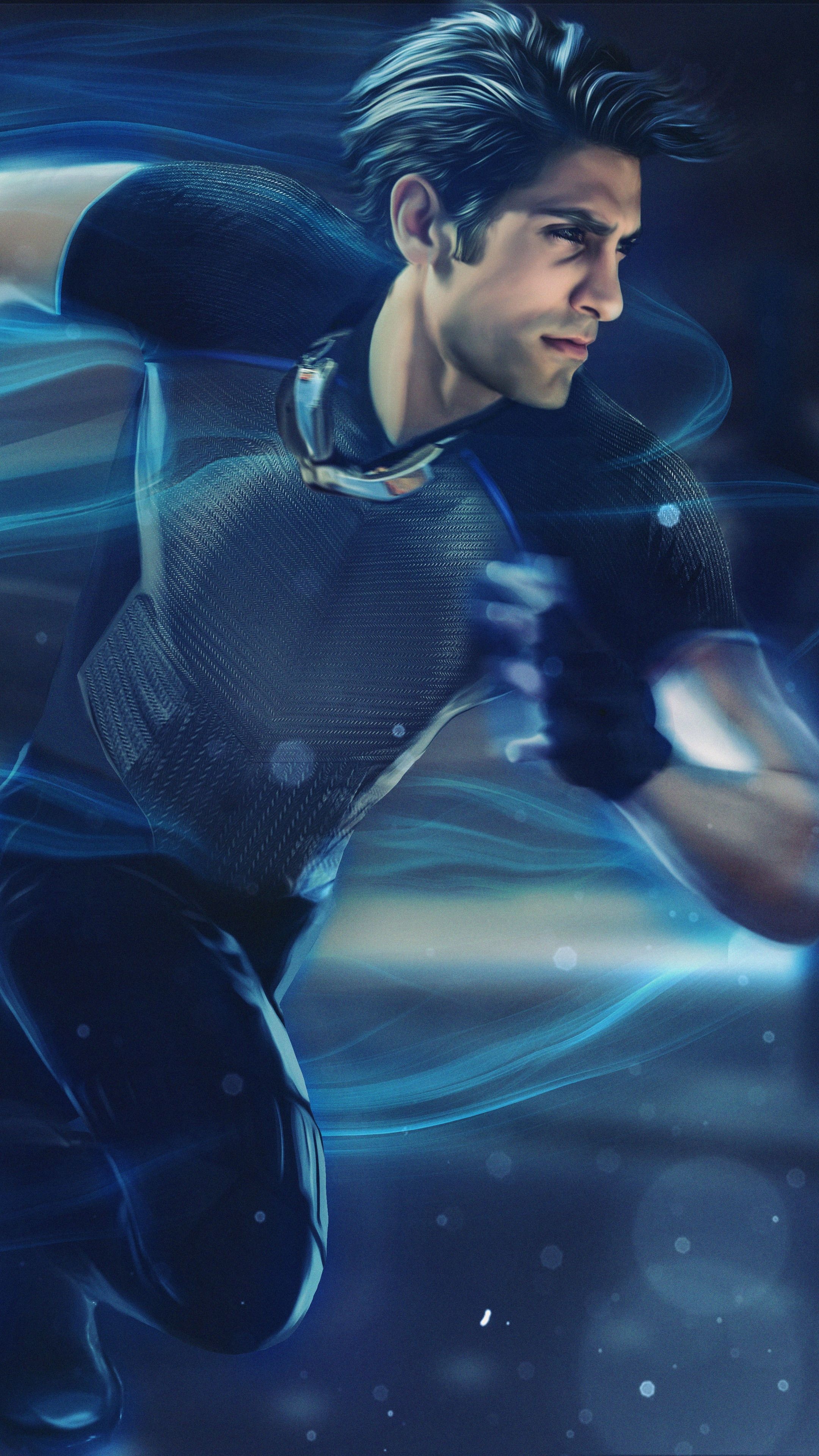 Pietro Maximoff, Quicksilver wallpapers, Marvel background, High quality images, 2160x3840 4K Phone