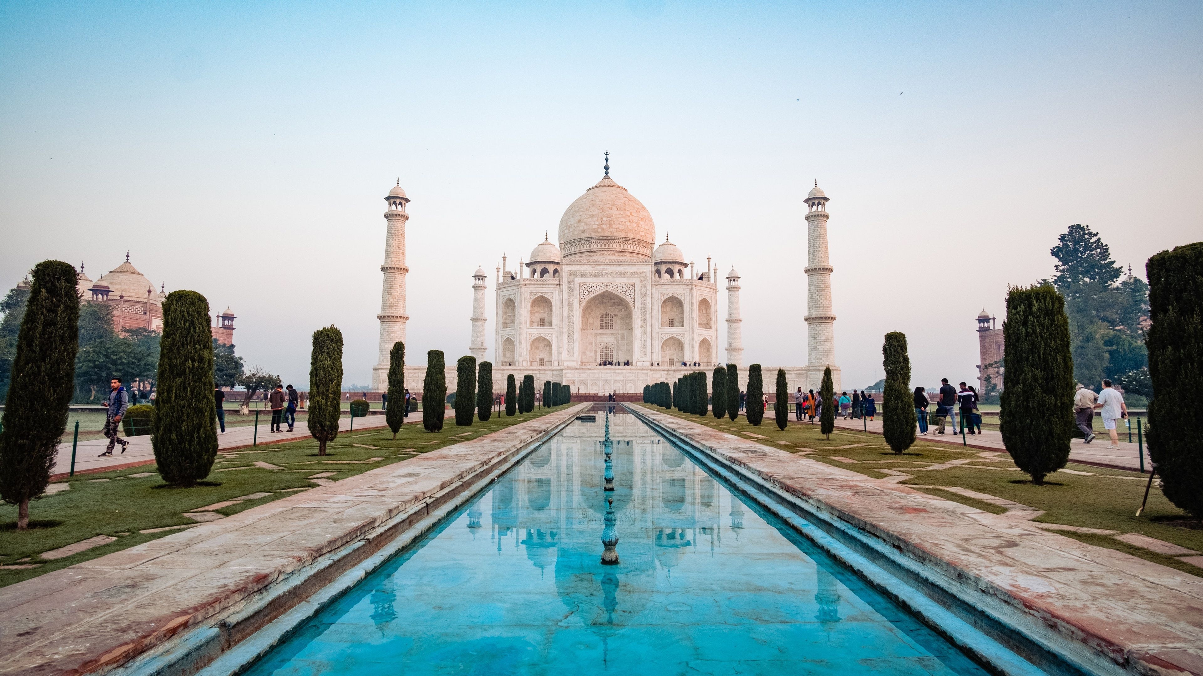Taj Mahal, Agra, India, Iconic image, 3840x2160 4K Desktop