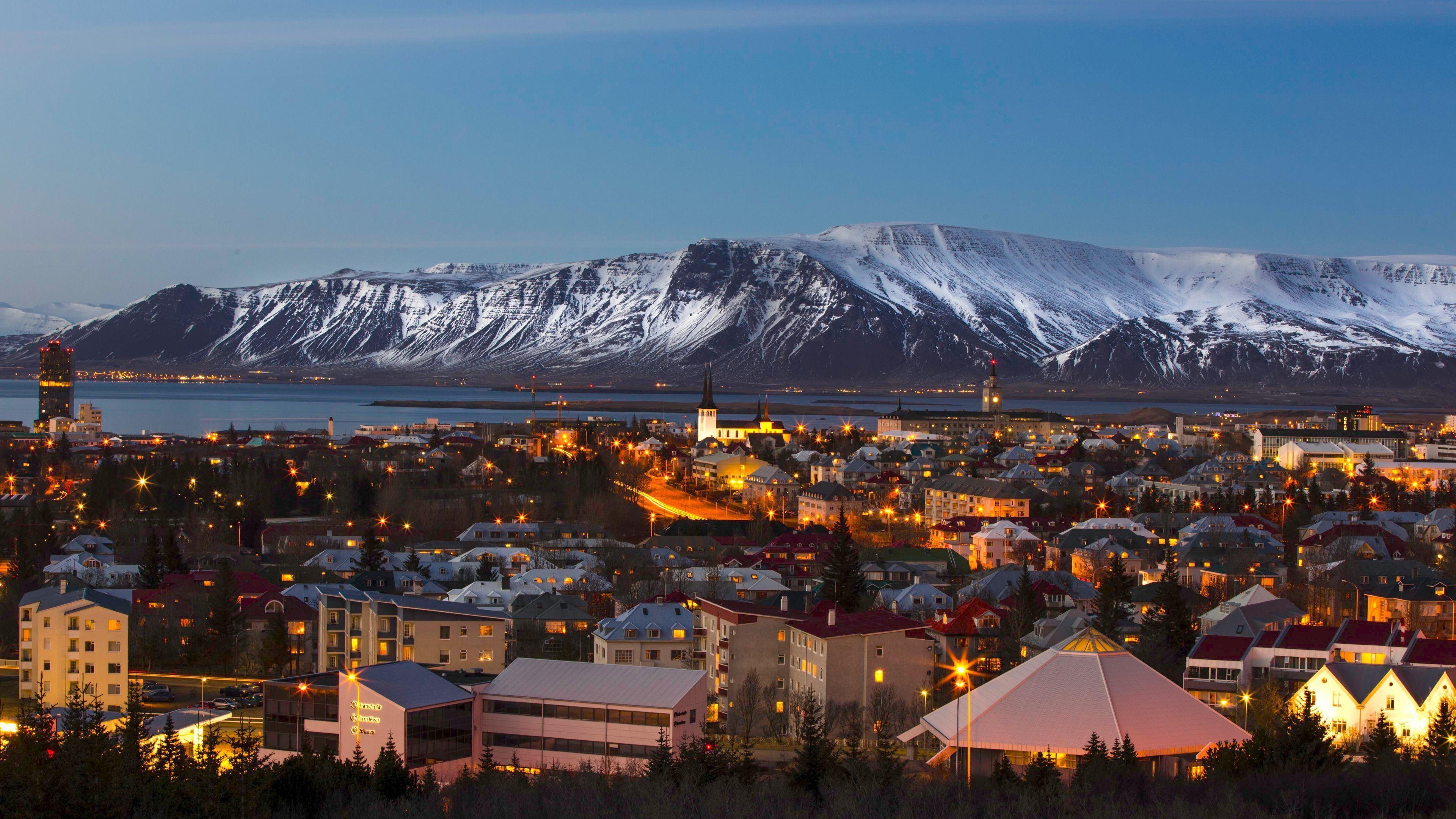 Reykjavik, Top free backgrounds, Iceland, Wallpapers, 3840x2160 4K Desktop