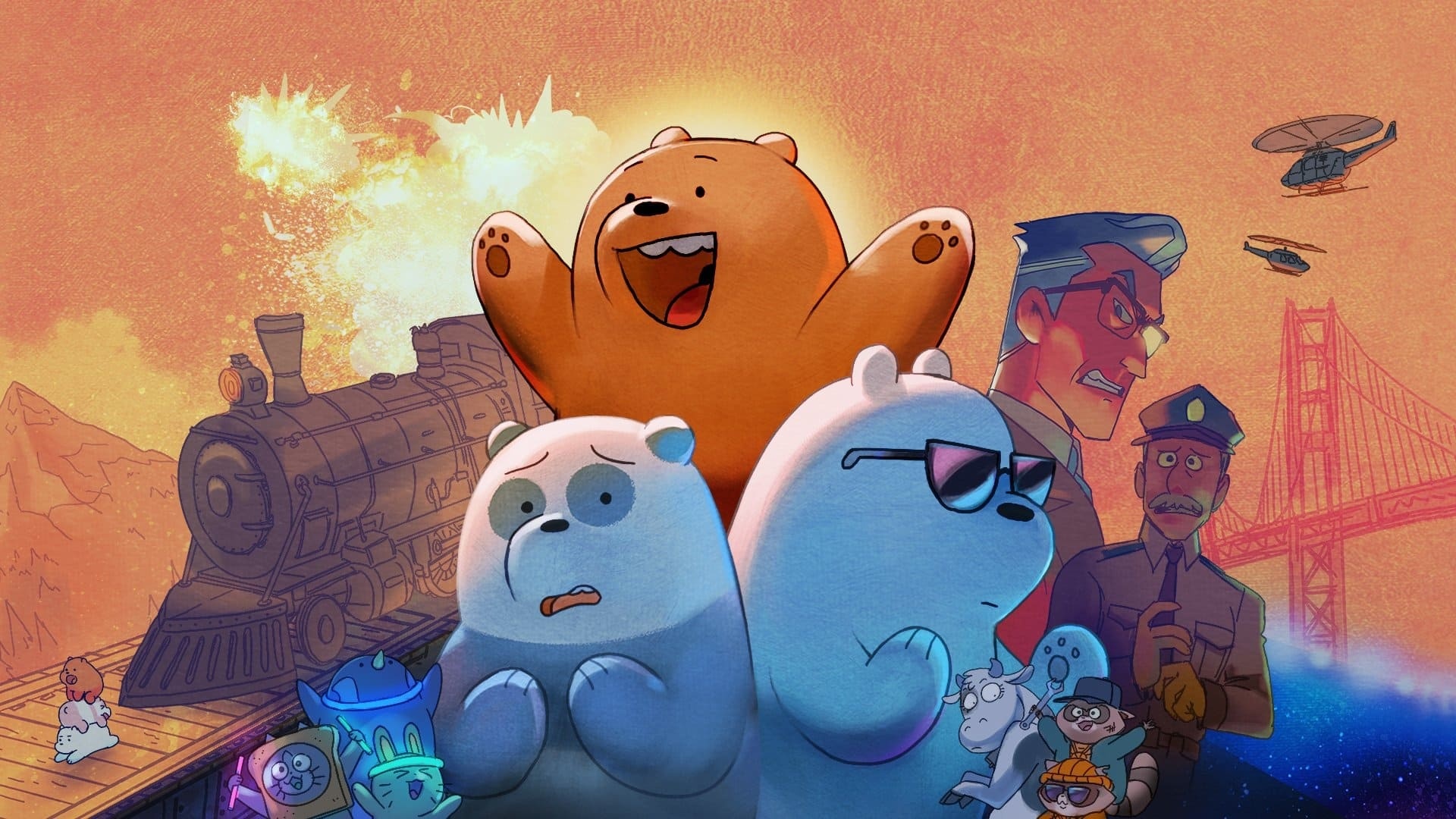 We Bare Bears: The Movie, Animated adventure, Heartwarming journey, Adorable characters, 1920x1080 Full HD Desktop