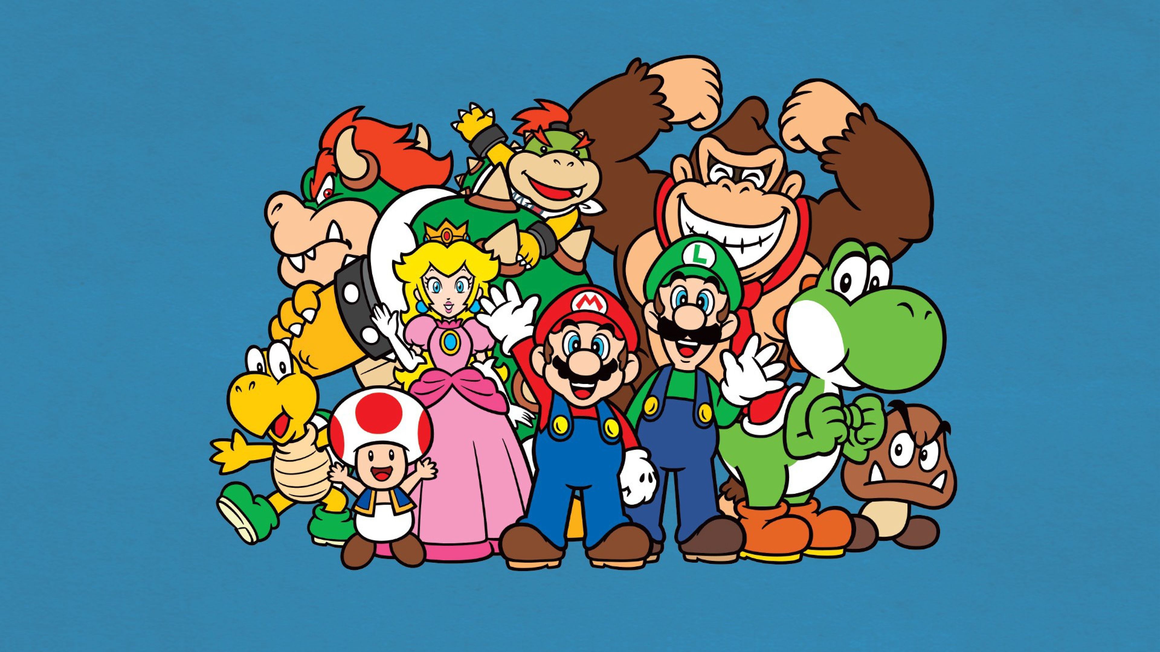 Mario Bros, Super Mario art, Iconic character, Classic gaming wallpaper, 3840x2160 4K Desktop