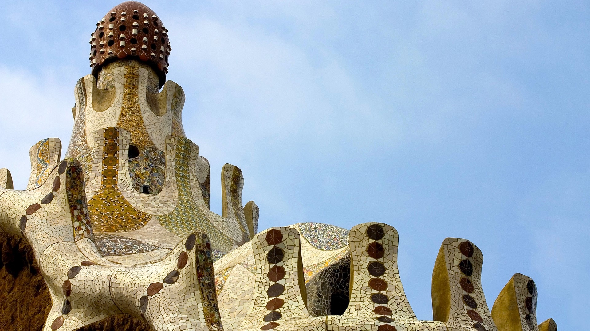 Parc Guell, Barcelona, Travels, Gaudi's masterpiece, 1920x1080 Full HD Desktop