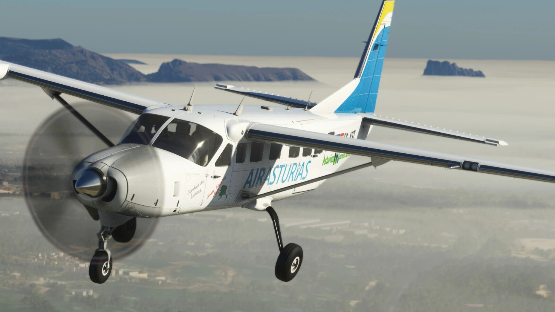 Cessna Caravan, Cessna 208B Grand Caravan EX, Microsoft Flight Simulator, Virtual flying, 1920x1080 Full HD Desktop