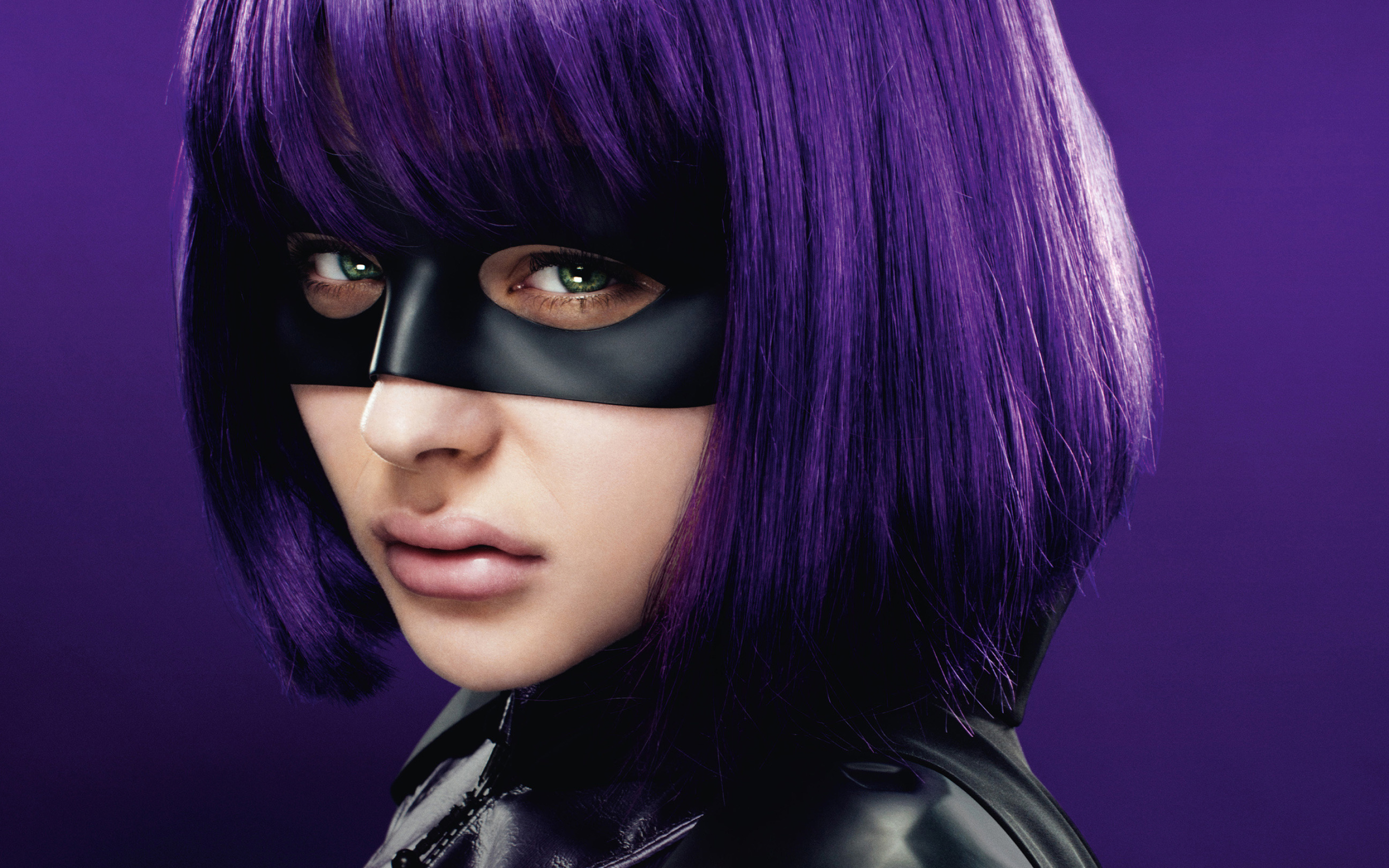 Kick-Ass: A young but effective vigilante, trained by her father Damon McCready. 2880x1800 HD Background.