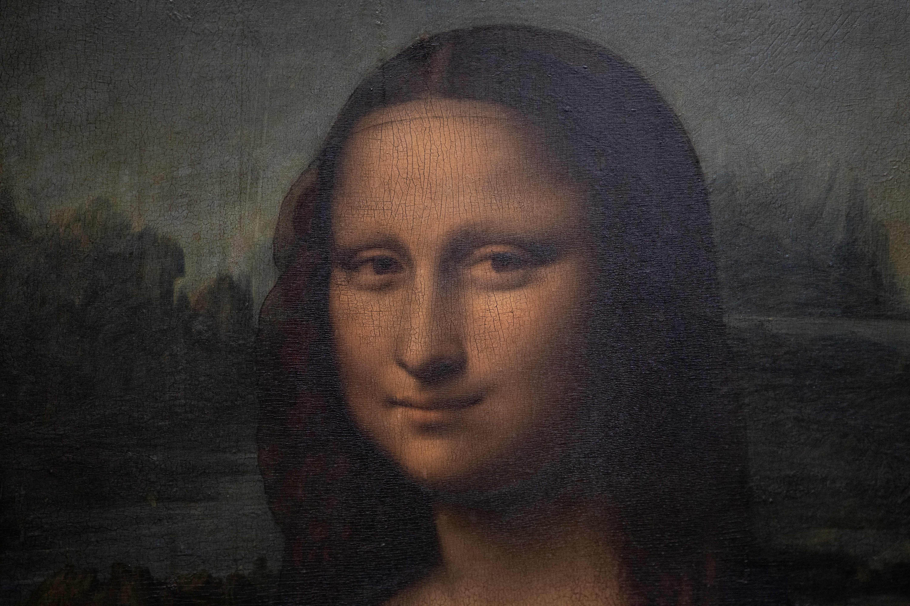 Mona Lisa, online bidder, 98k payment, up close, 3000x2000 HD Desktop