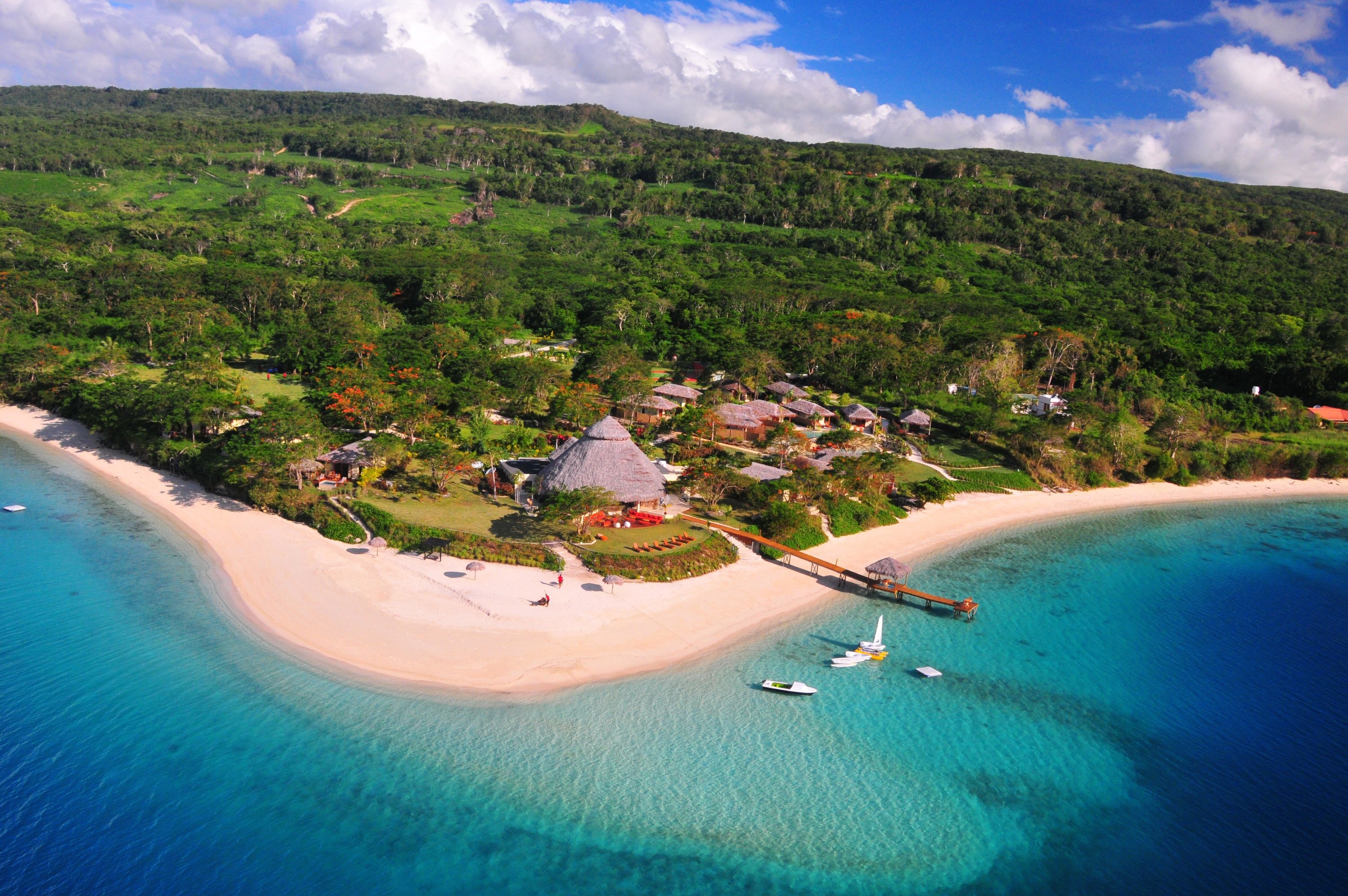 Vanuatu, Tropics coast scenery, Village, South Pacific, 3000x2000 HD Desktop