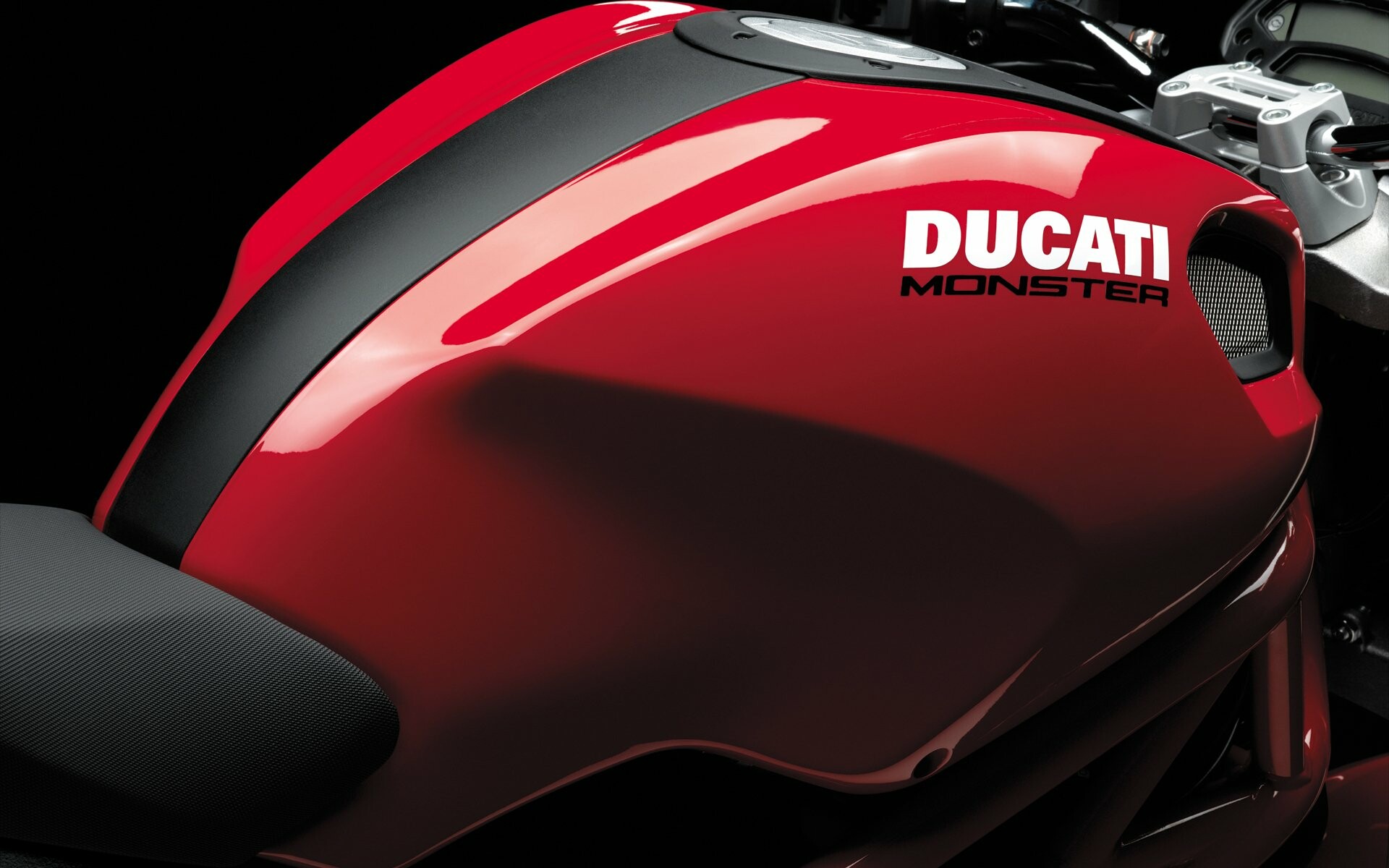 Ducati: Monster, The company's liquid-cooled, multi-valve 90° V-twins made from 1985 on. 1920x1200 HD Wallpaper.