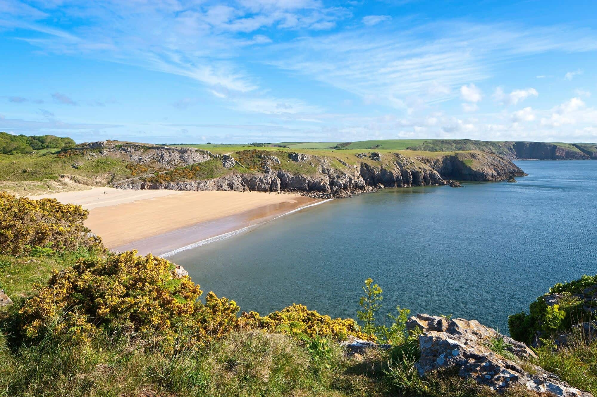 Gower coast path, Celtic trails, Self-guided walking holidays, 2000x1340 HD Desktop