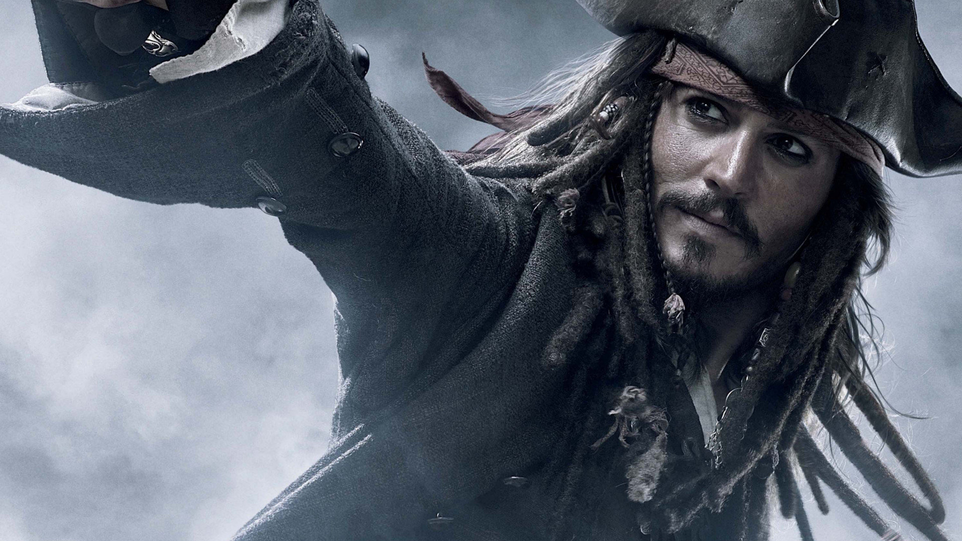 Johnny Depp: Captain Jack Sparrow, The legendary pirate of the Seven Seas. 1920x1080 Full HD Wallpaper.