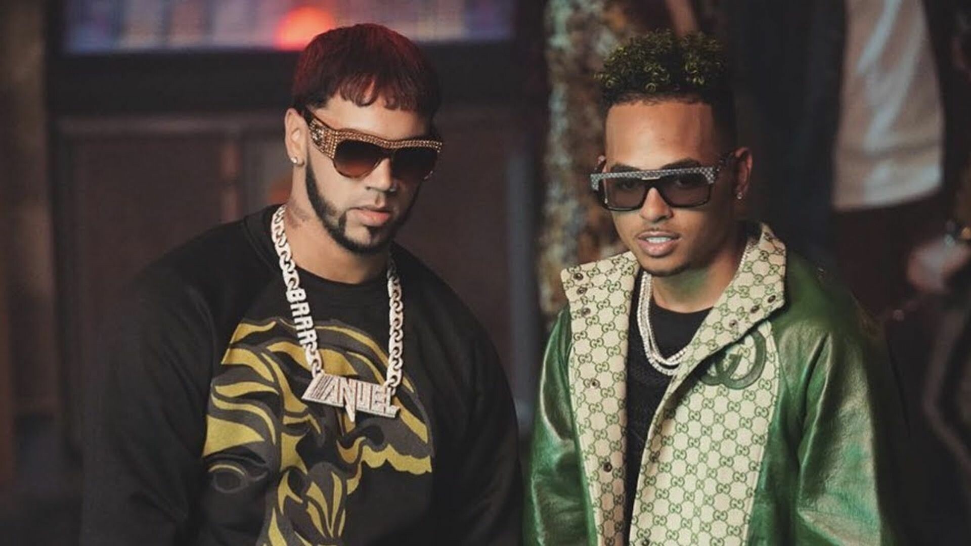 Ozuna: Collaboration with Anuel AA, Los Dioses, a 12-track album from the duo. 1920x1080 Full HD Wallpaper.