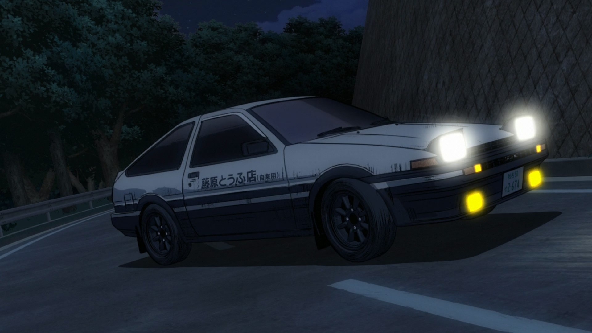 Initial D Anime, Initial D wallpapers, Toyota Sprinter anime, Car enthusiasts' delight, 1920x1080 Full HD Desktop
