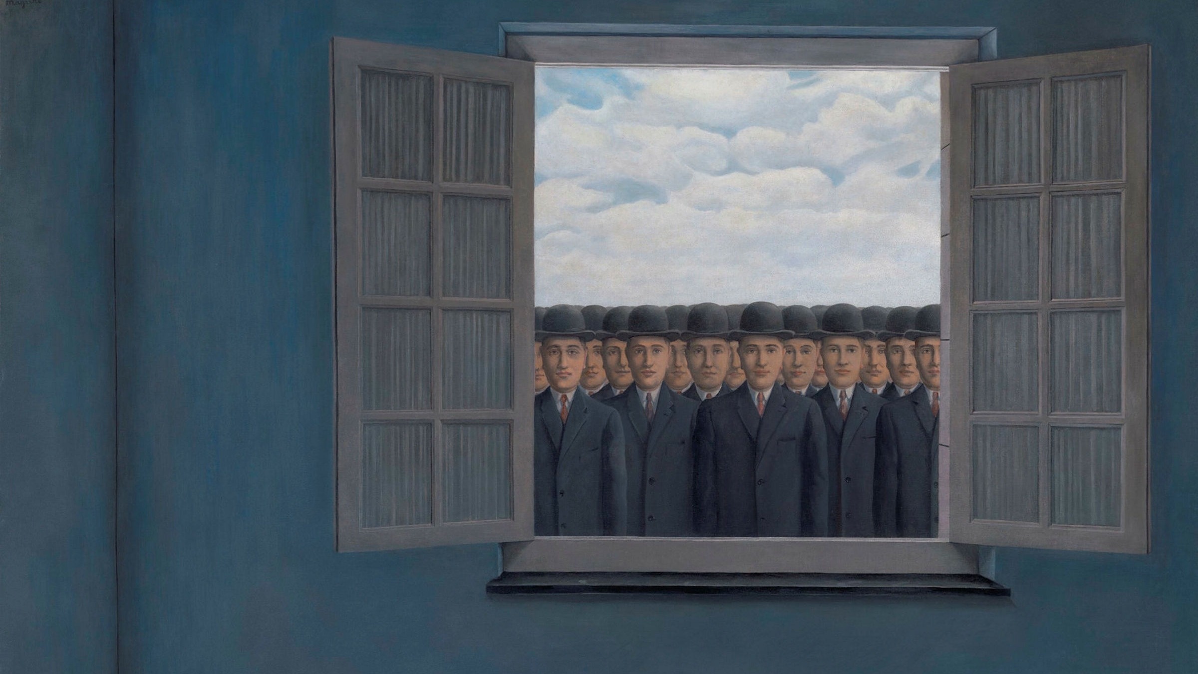 Magritte art sale, Financial investment, Art market potential, Record-breaking prices, 2400x1350 HD Desktop