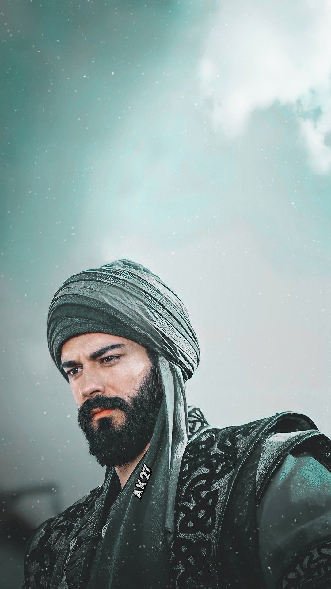 Burak Ozcivit: Portraying the role of the founder of the Ottoman Empire, Osman Bey in the TV series Kurulus: Osman. 1080x1920 Full HD Background.