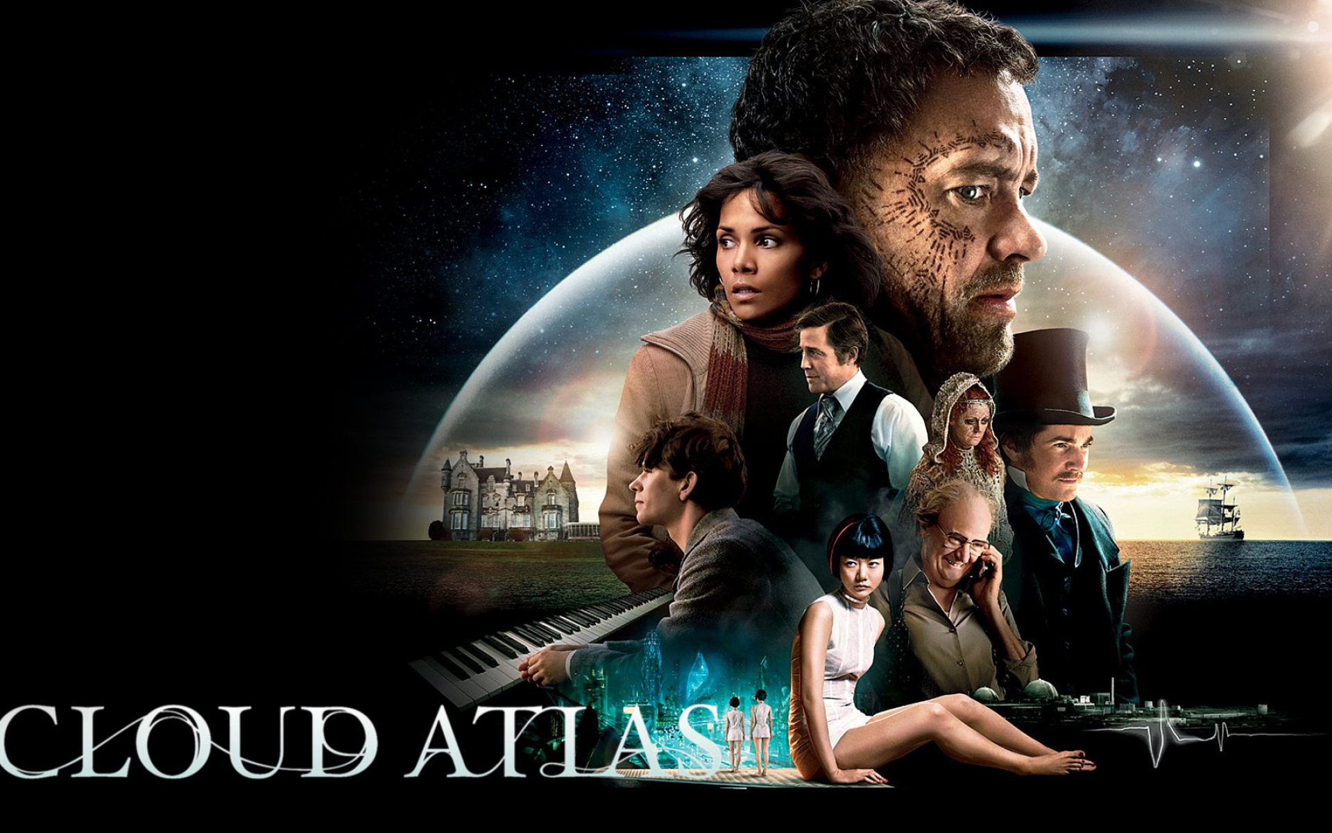 Cloud Atlas: The film was nominated for a Golden Globe Award for Best Original Score. 1920x1200 HD Wallpaper.