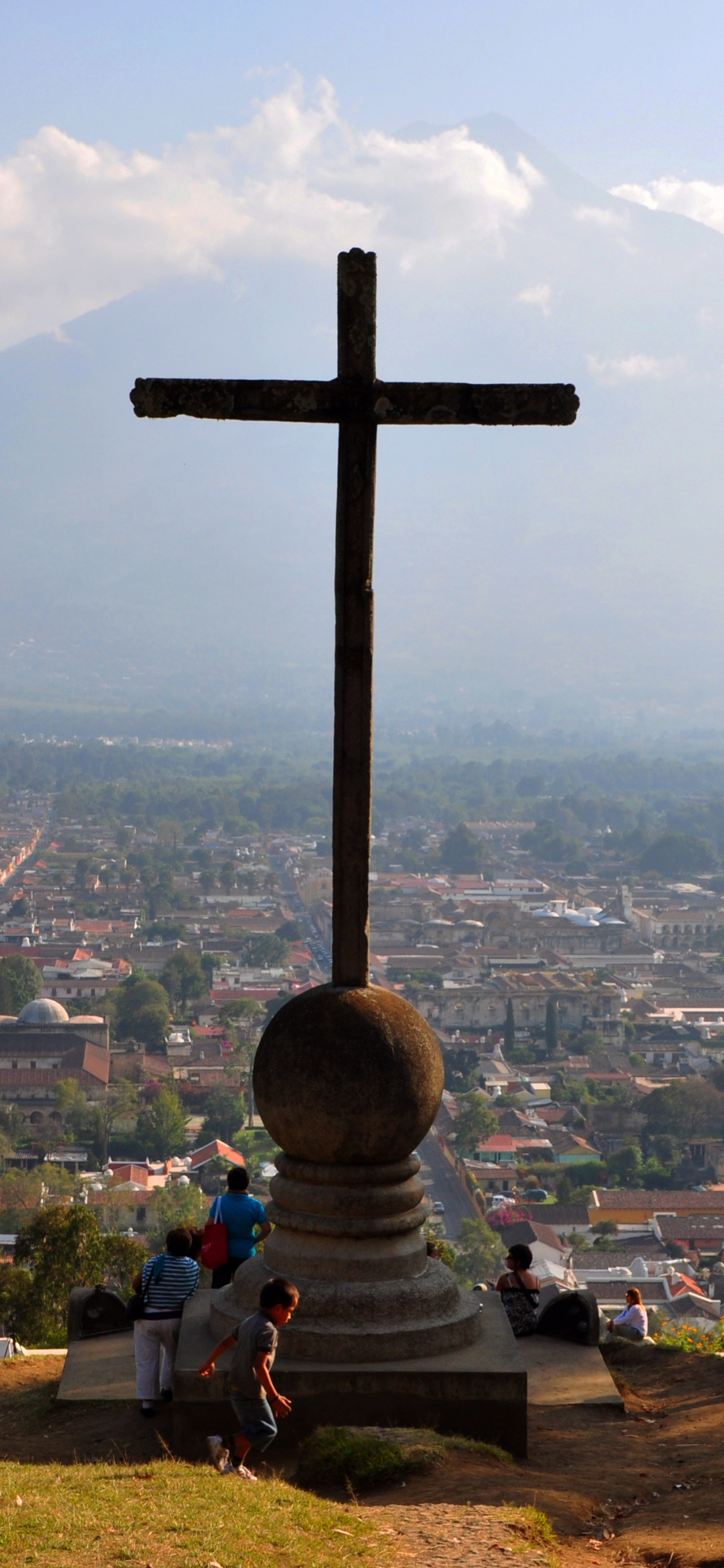 Antigua Guatemala, Wikipedia, Guatemala travels, Antigua cityscape, 1130x2440 HD Phone