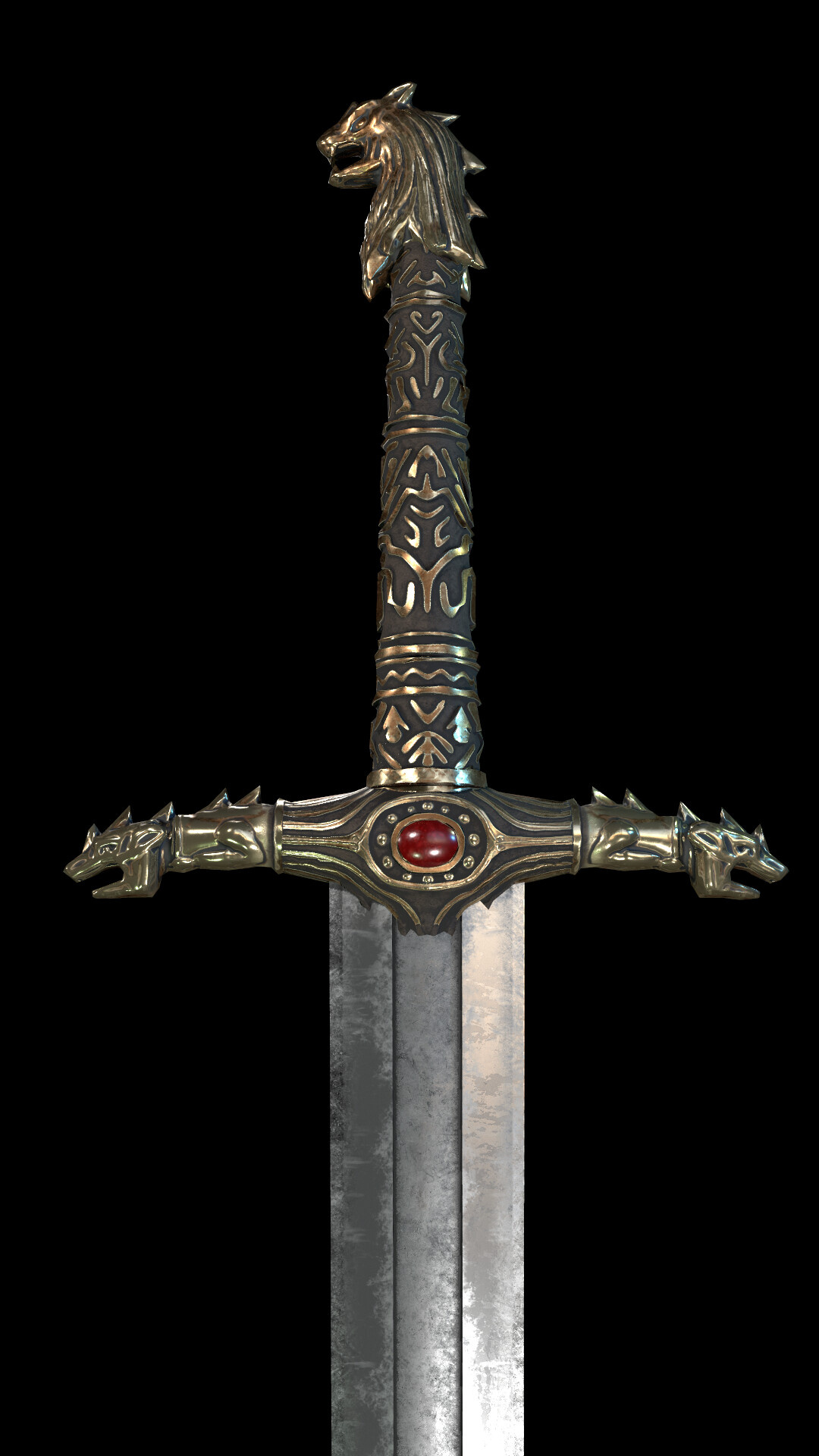 Knight Sword, Intricate sword art, Stunning craftsmanship, Noble weapon, 1080x1920 Full HD Phone