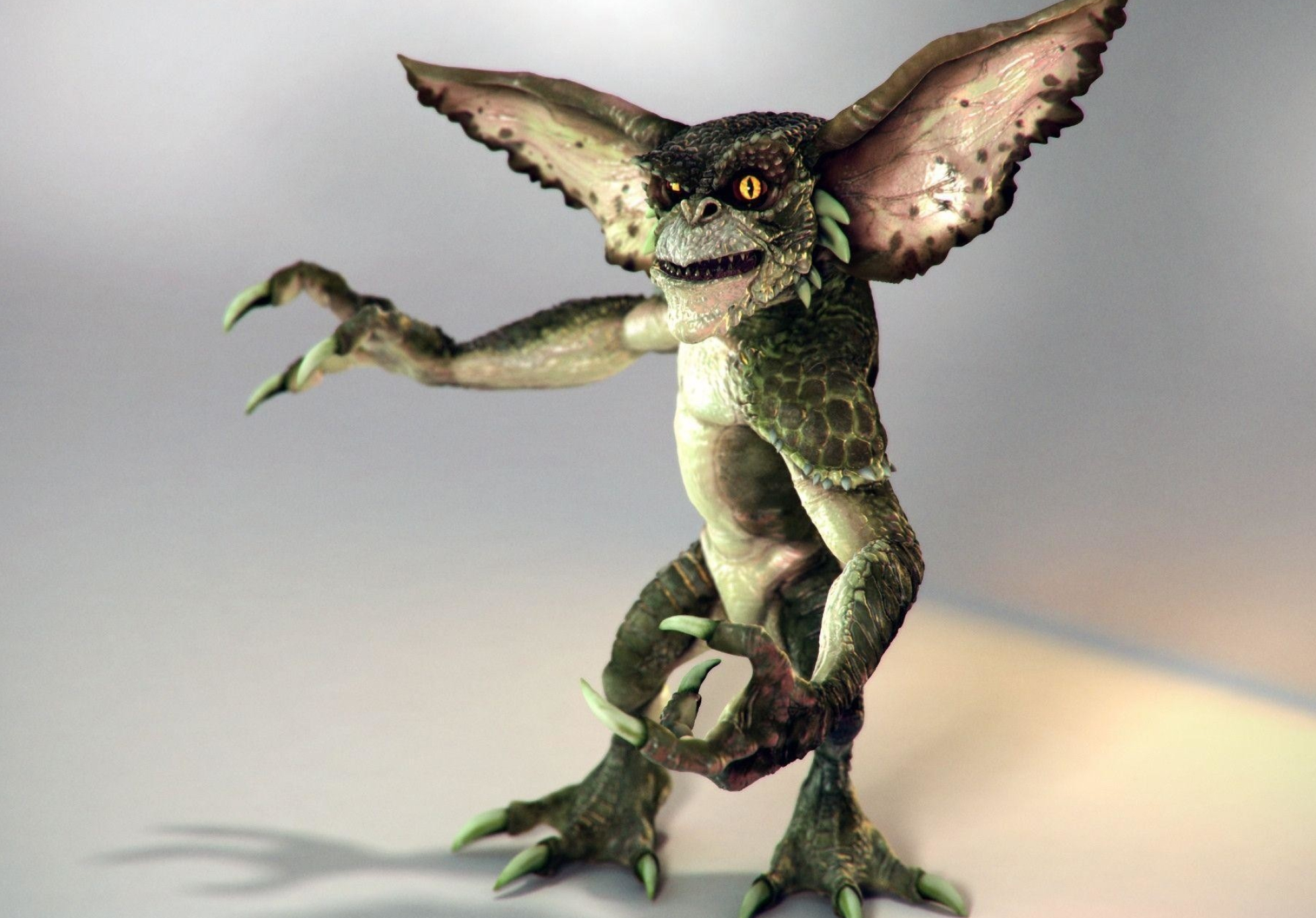 Gremlin: A mischievous folkloric creature invented at the beginning of the 20th century. 2000x1400 HD Background.
