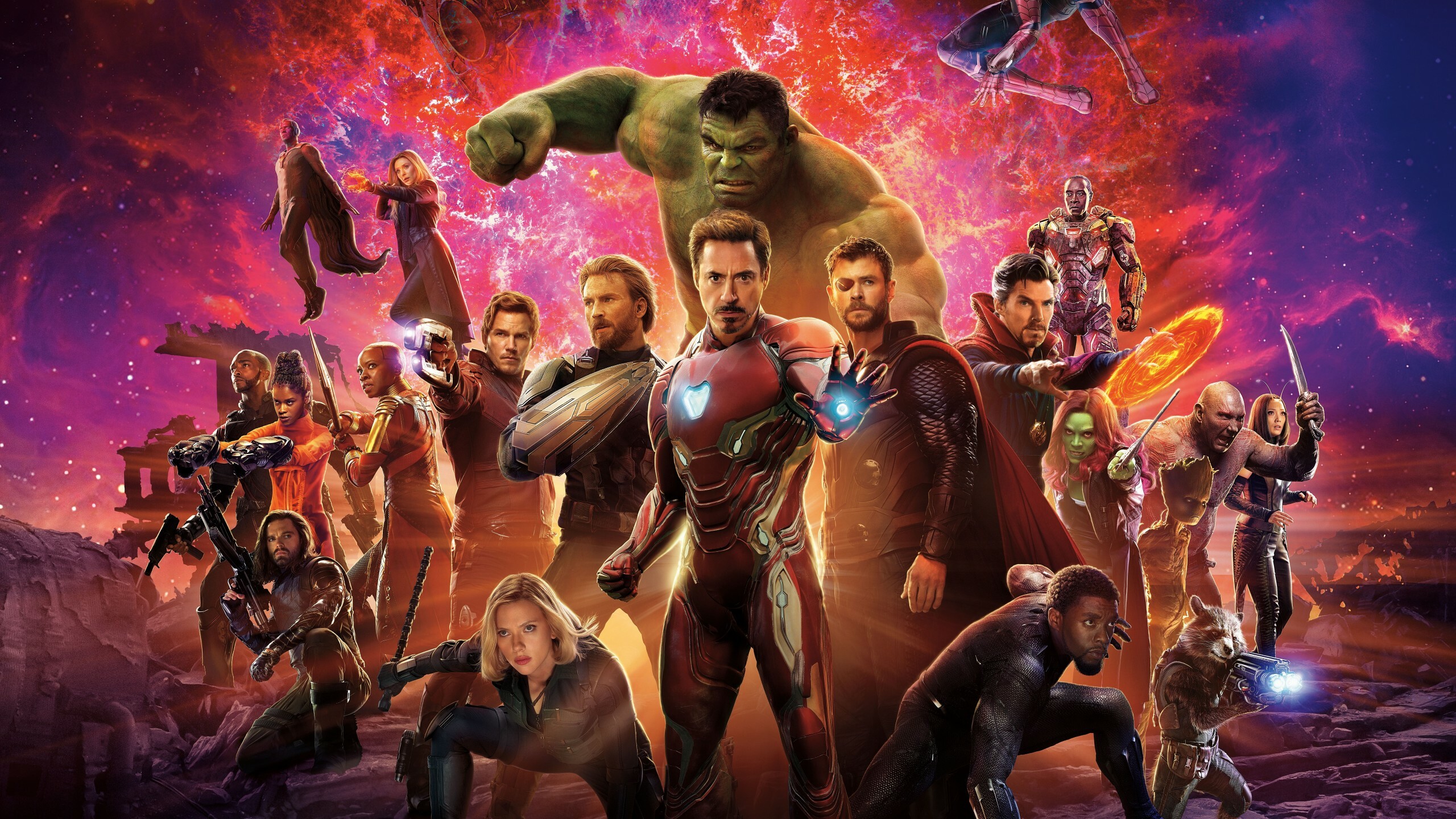Avengers: Though primarily affiliated with the interests of the United States of America, the group's purpose was to protect global stability from inner or extraterrestrial threats. 2560x1440 HD Wallpaper.
