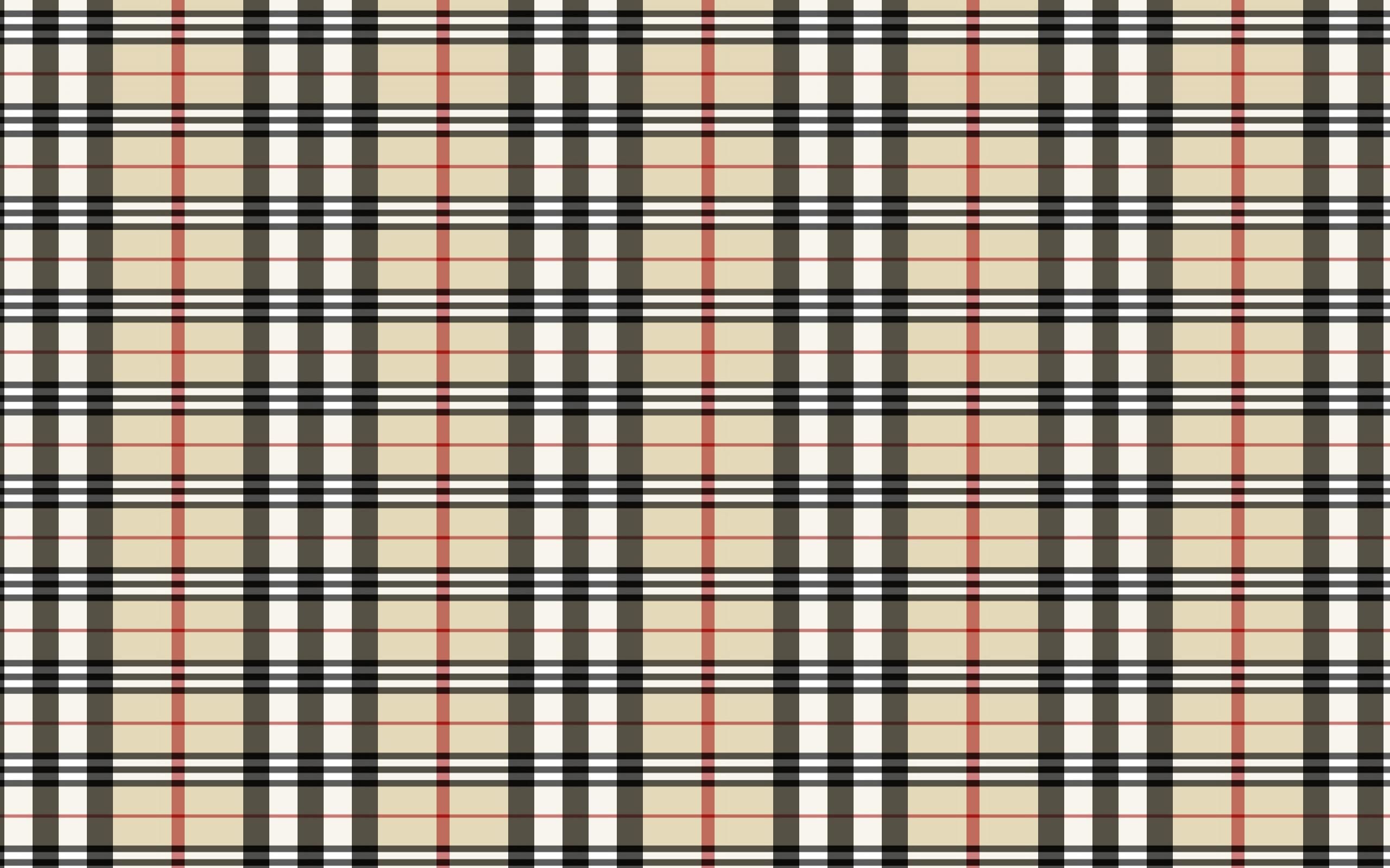 Burberry: Classic check pattern trademarked in 1921, Iconic British brand. 2560x1600 HD Wallpaper.