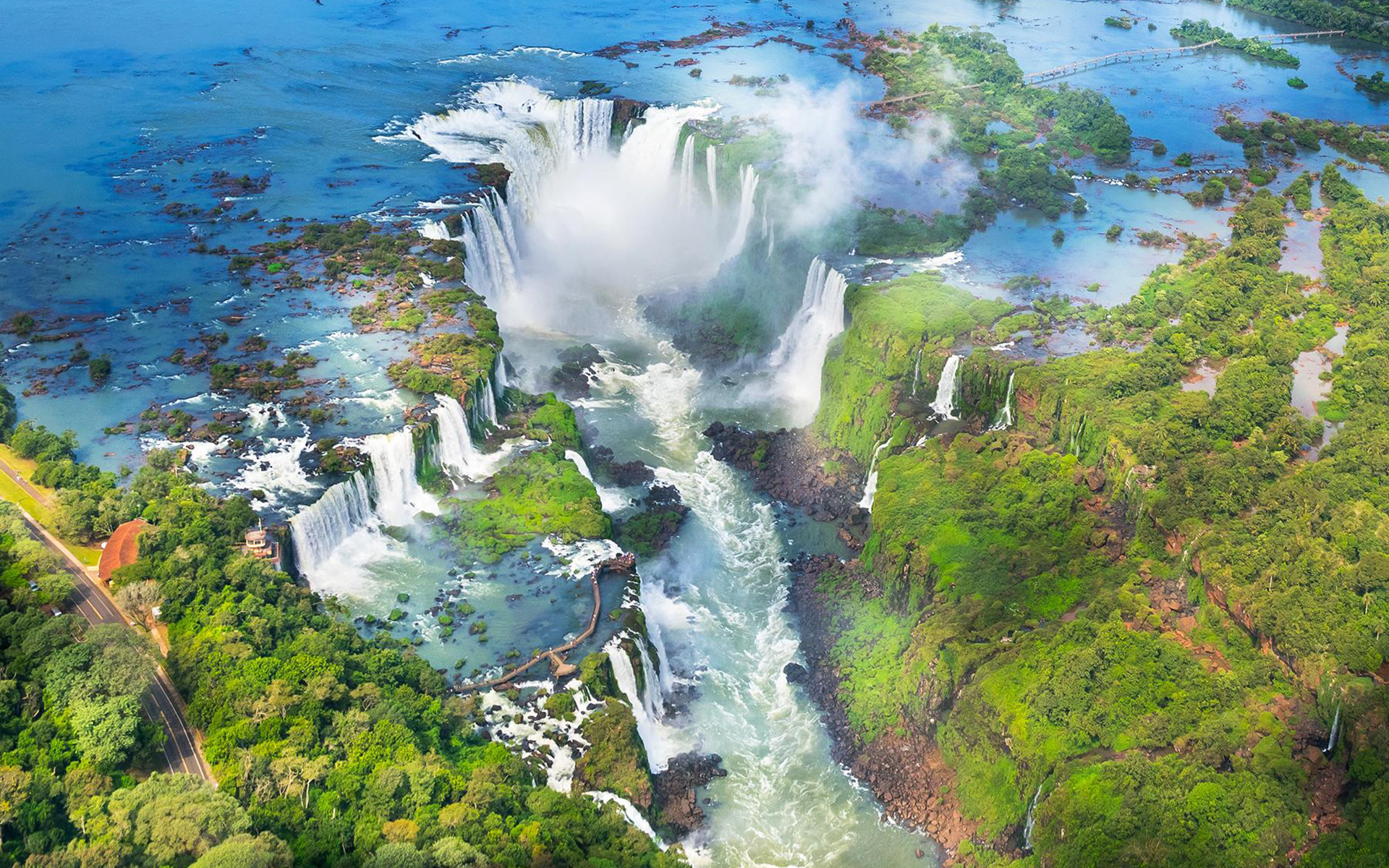 Iguazu National Park, Aerial hd wallpaper, Photography aerial hd, Wallpaper background image, 1920x1200 HD Desktop