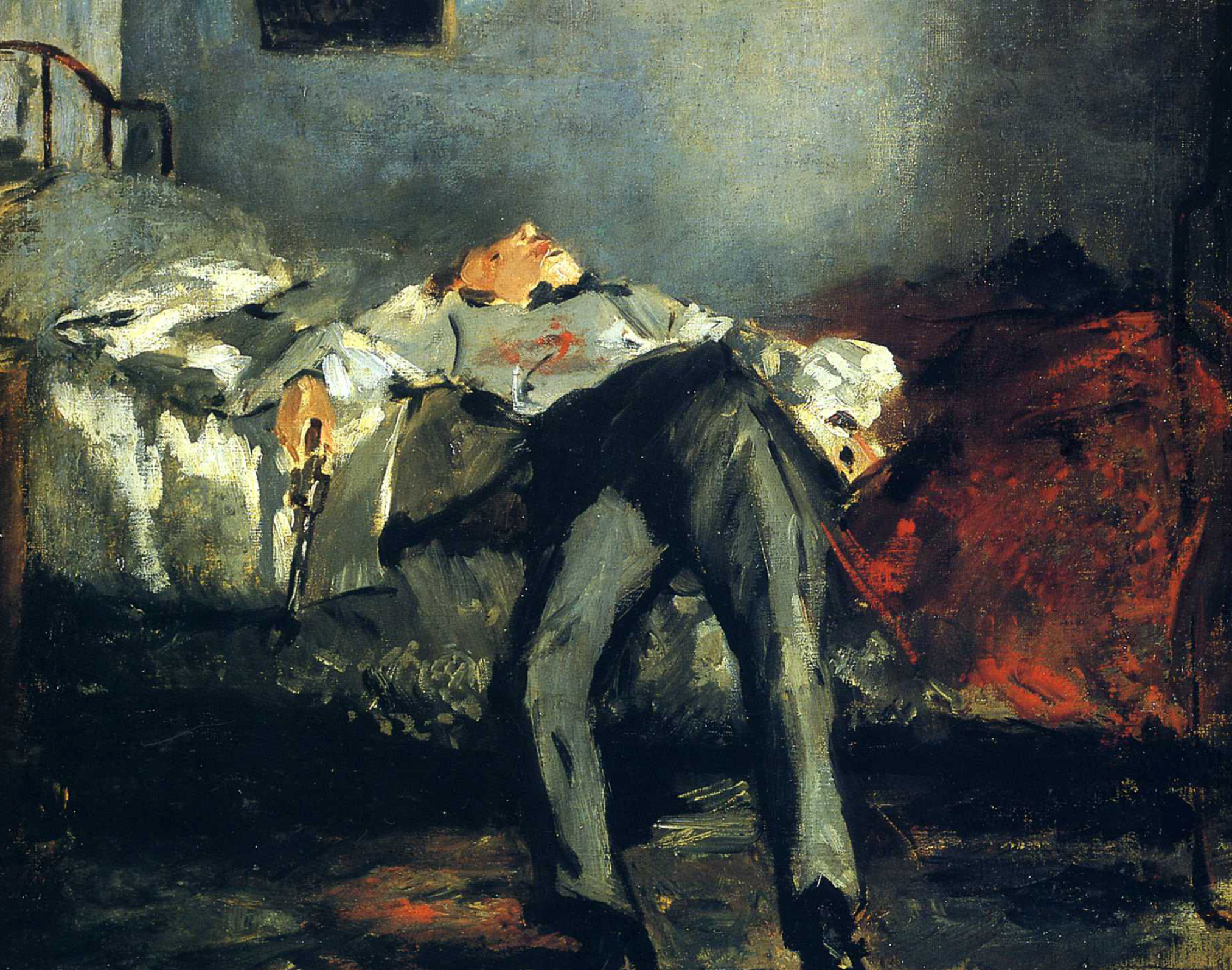 Impressionist art, Edouard Manet, The Suicide painting, Art analysis, 2030x1600 HD Desktop