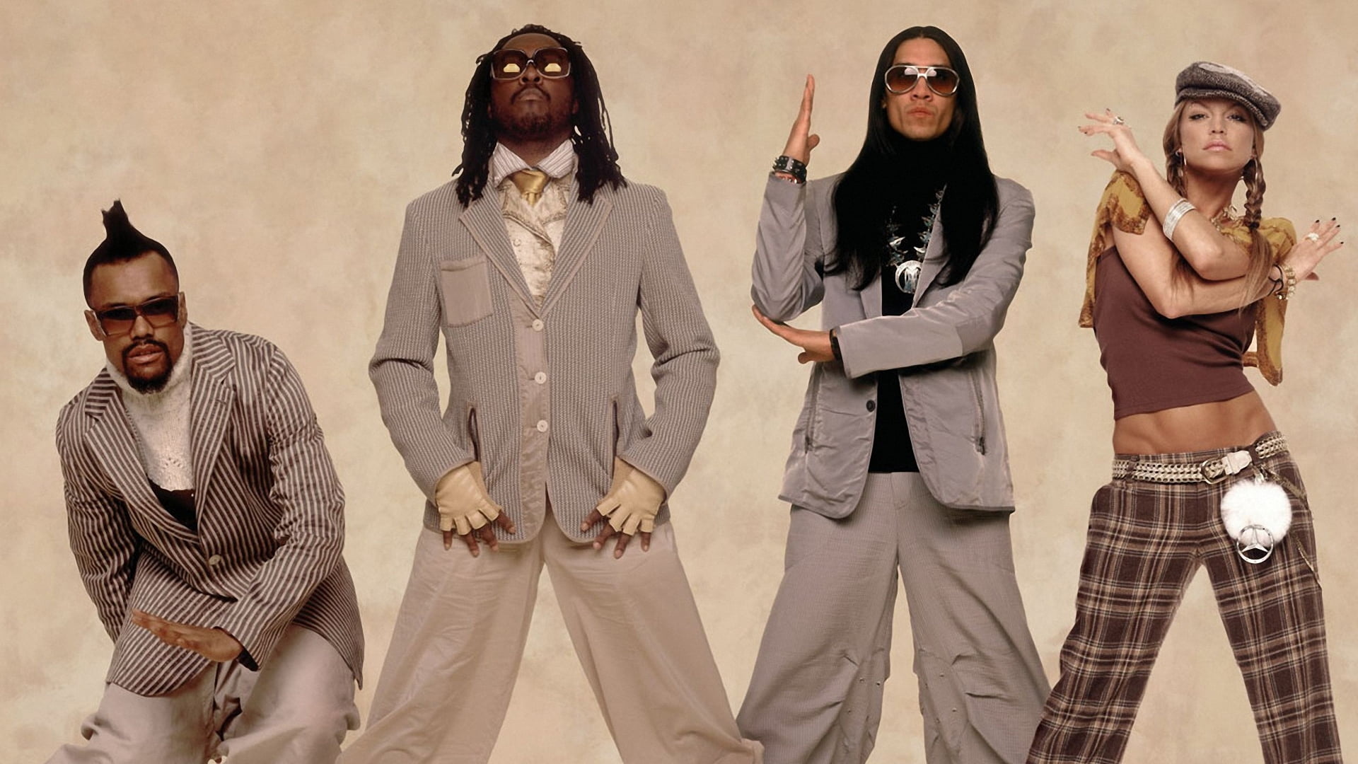 The Black Eyed Peas: Hit singles “Don't Phunk with My Heart” and “My Humps”, Triple platinum in the U.S.. 1920x1080 Full HD Wallpaper.