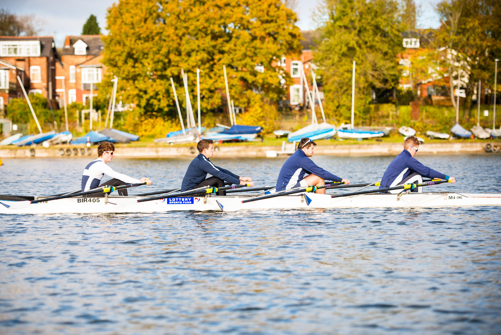 Rowing: A recreational boat racing in Birmingham, Competitive skulling, Men's group training session. 2000x1340 HD Wallpaper.