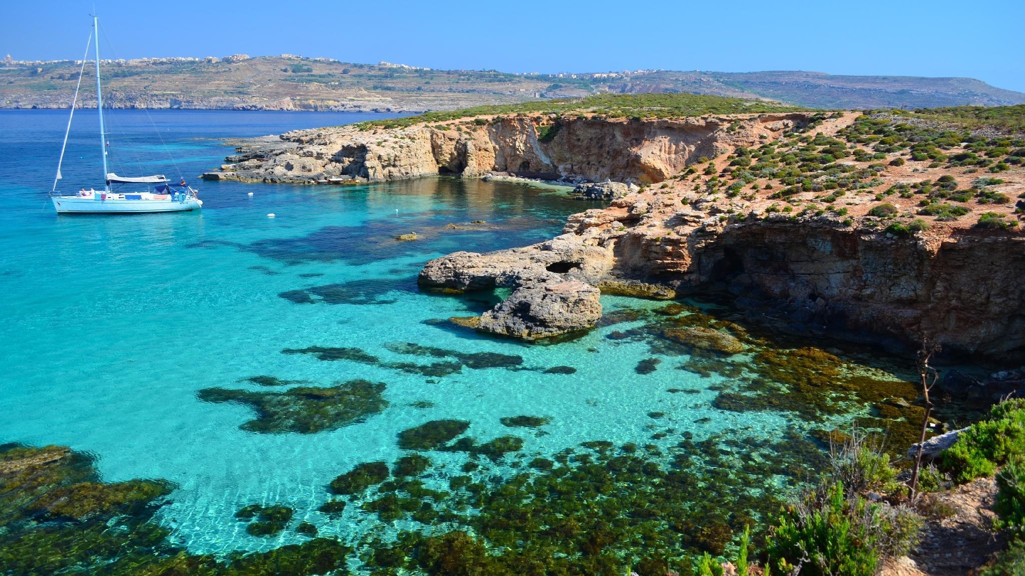 Comino Island, Luxury accommodations, Best resorts, Maltese luxury, 2050x1160 HD Desktop