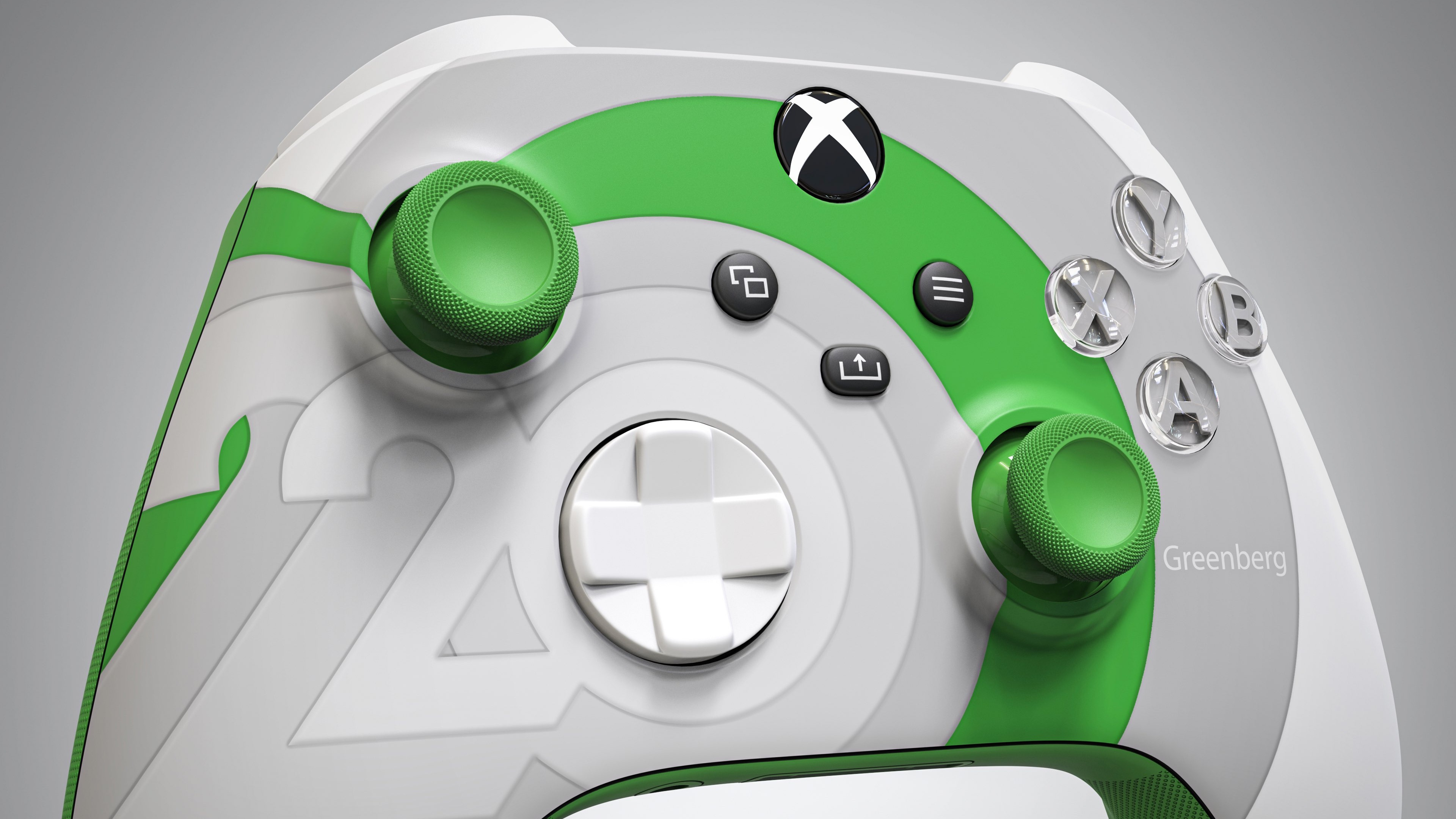 Xbox: X/S controller design for the brand’s 20th anniversary, Gamepad. 3840x2160 4K Wallpaper.