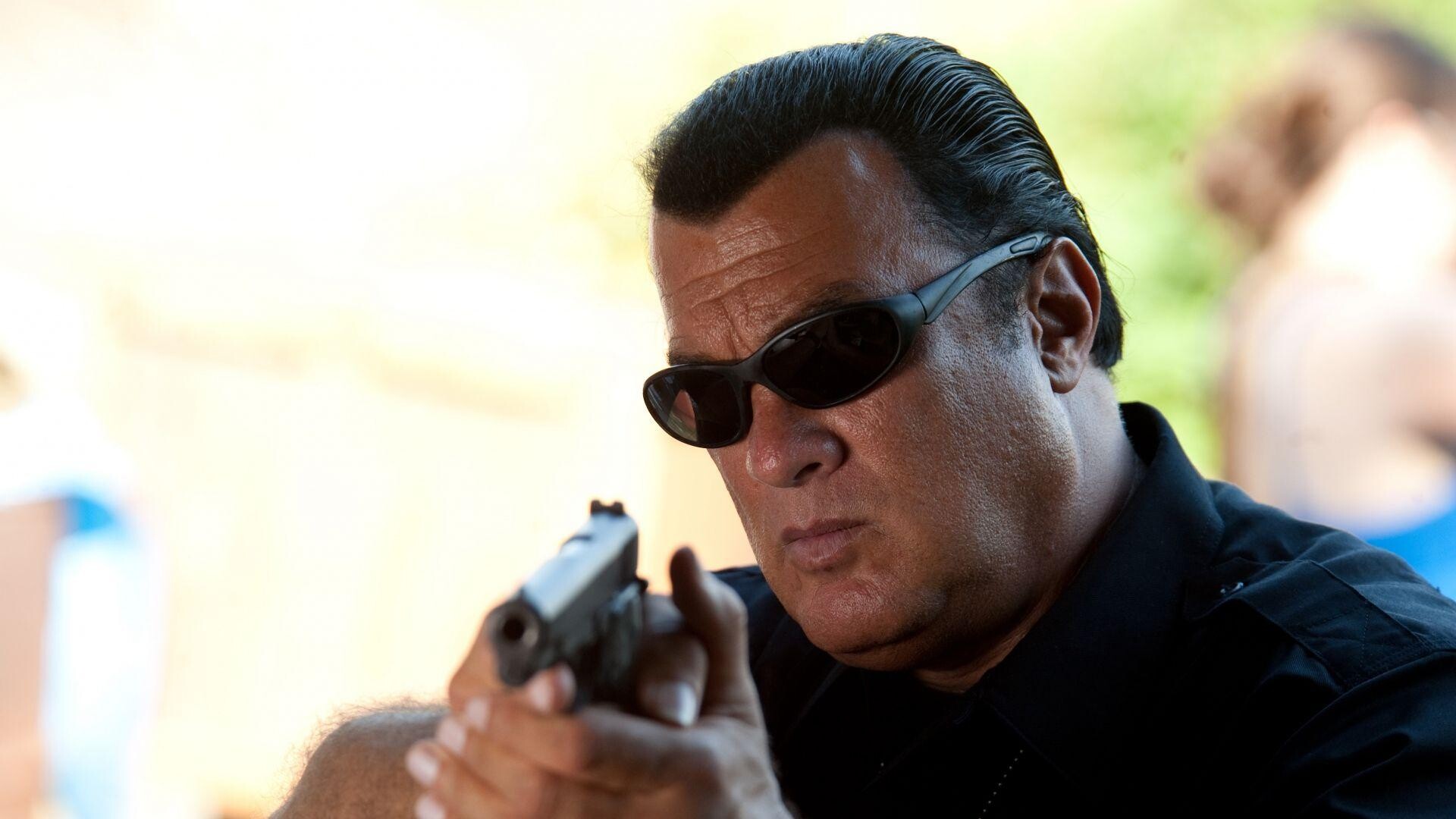 Steven Seagal: 988, Seagal made his acting debut in Above the Law, Box office hits, An action hero. 1920x1080 Full HD Background.