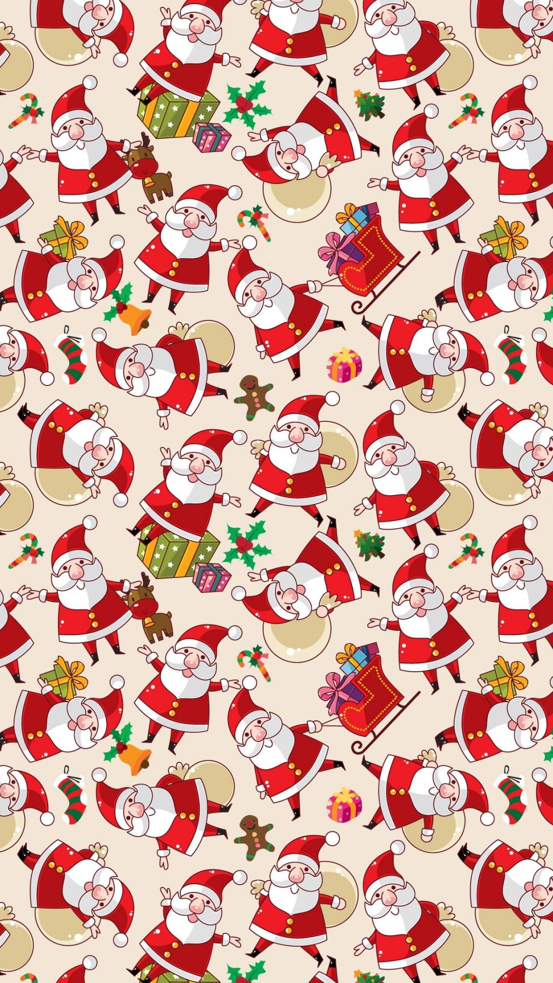 Father Christmas, Santa Claus iPhone wallpapers, Festive holiday cheer, Seasonal joy, 1080x1920 Full HD Handy