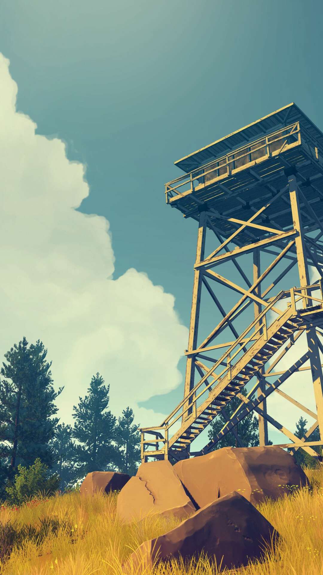 Firewatch: The entire game builds to a climactic point of existential doubt in which a fully immersed player becomes incapable of determining anything about the game’s reality. 1080x1920 Full HD Wallpaper.