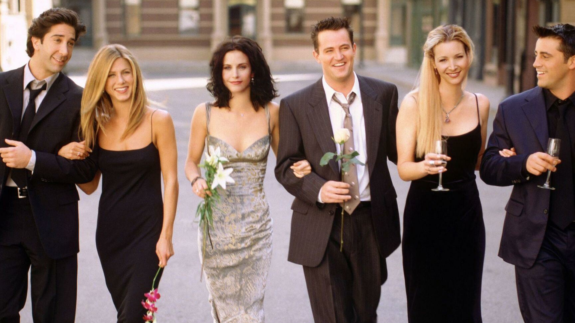 Friends (TV Series): Three guys and three girls in their twenties, pursue careers, love and happiness in New York City while relying on each other for support. 1920x1080 Full HD Wallpaper.