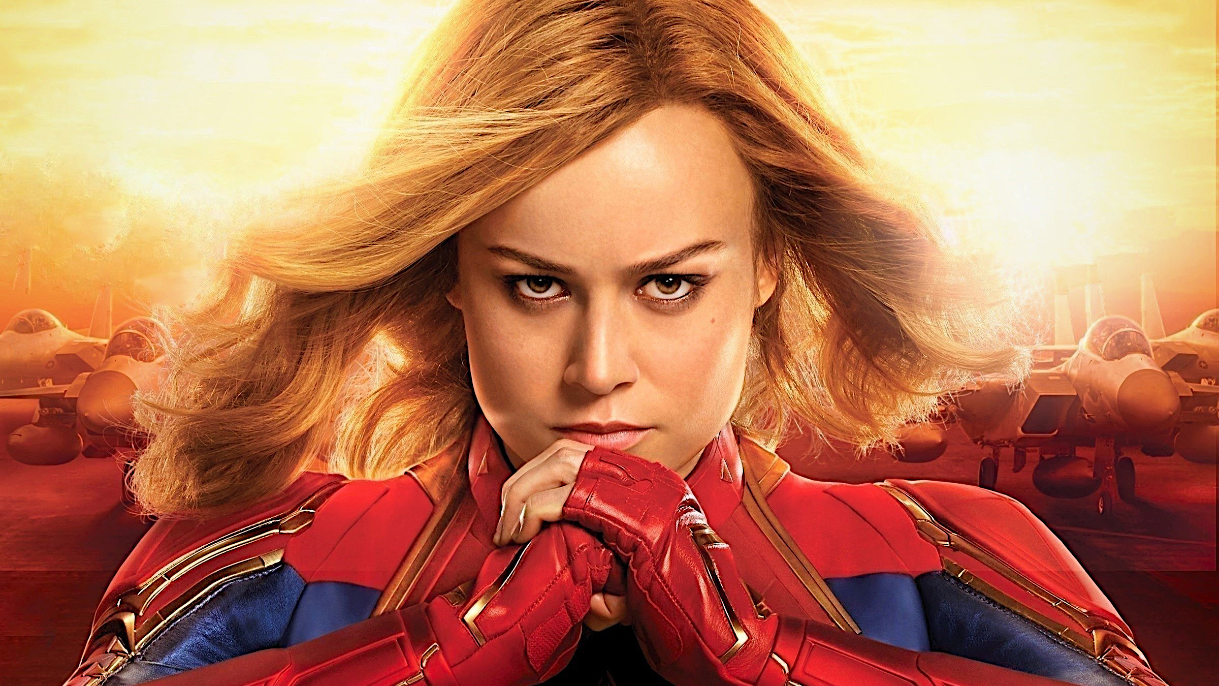 Brie Larson, Captain Marvel, 2048x1152, Cinema, 2400x1350 HD Desktop
