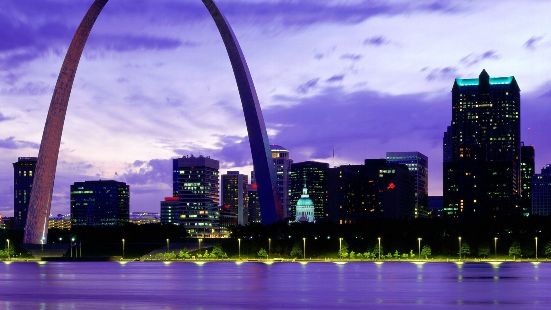 Missouri: St. Louis, Jefferson City is the capital of the state. 1920x1080 Full HD Background.