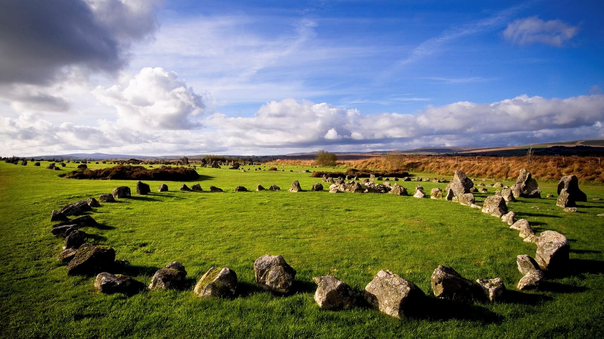 Northern Ireland, Beaghmore Stone Circles, County Tyrone, 1920x1080 Full HD Desktop