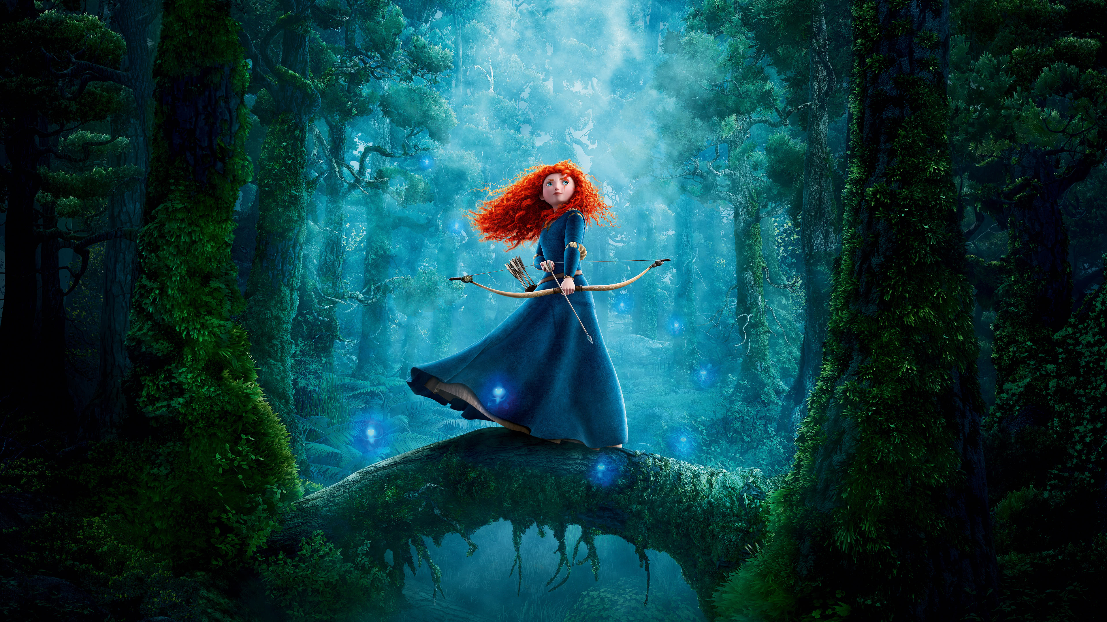 Brave (Disney): Princess Merida, Kelly Macdonald. 3840x2160 4K Wallpaper.