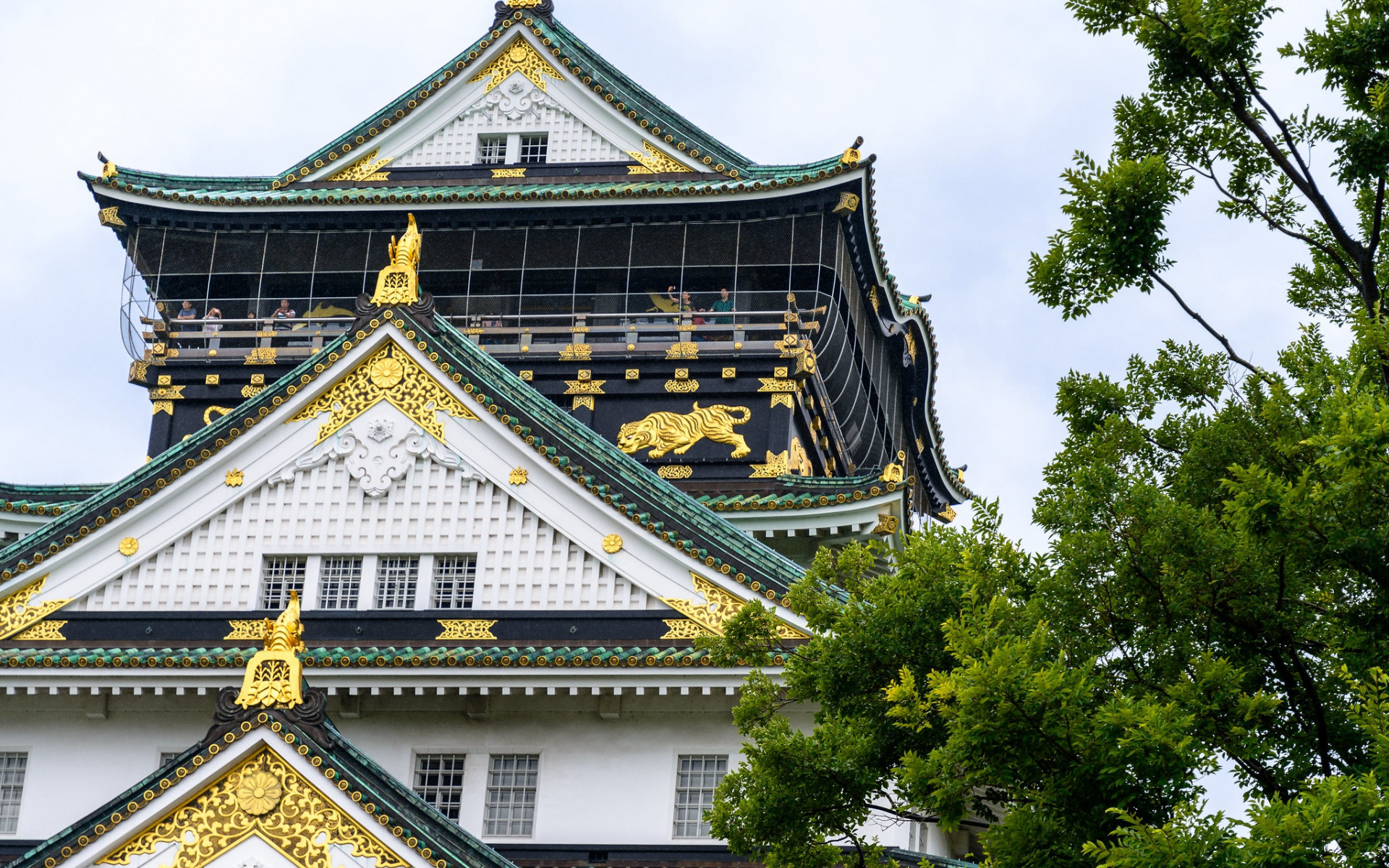 Osaka Castle, Travels, Japanese temple, Historical architecture, 1920x1200 HD Desktop
