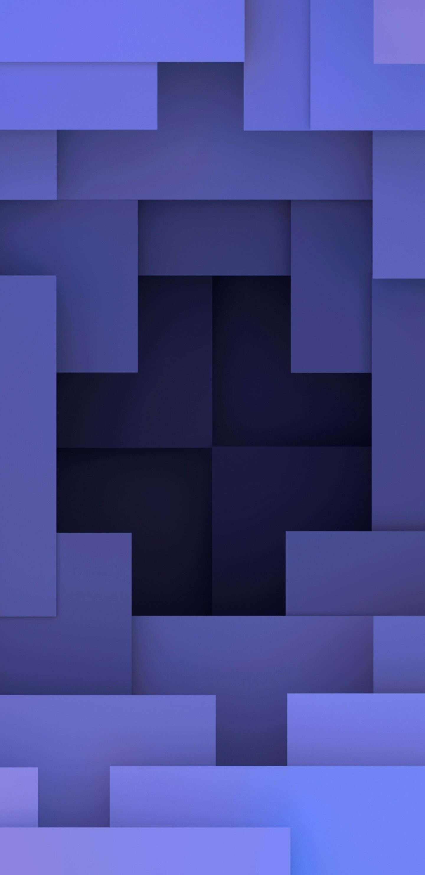 Geometric Abstract: Gradient, Rectangles, Identical shape, Figures. 1440x2960 HD Background.