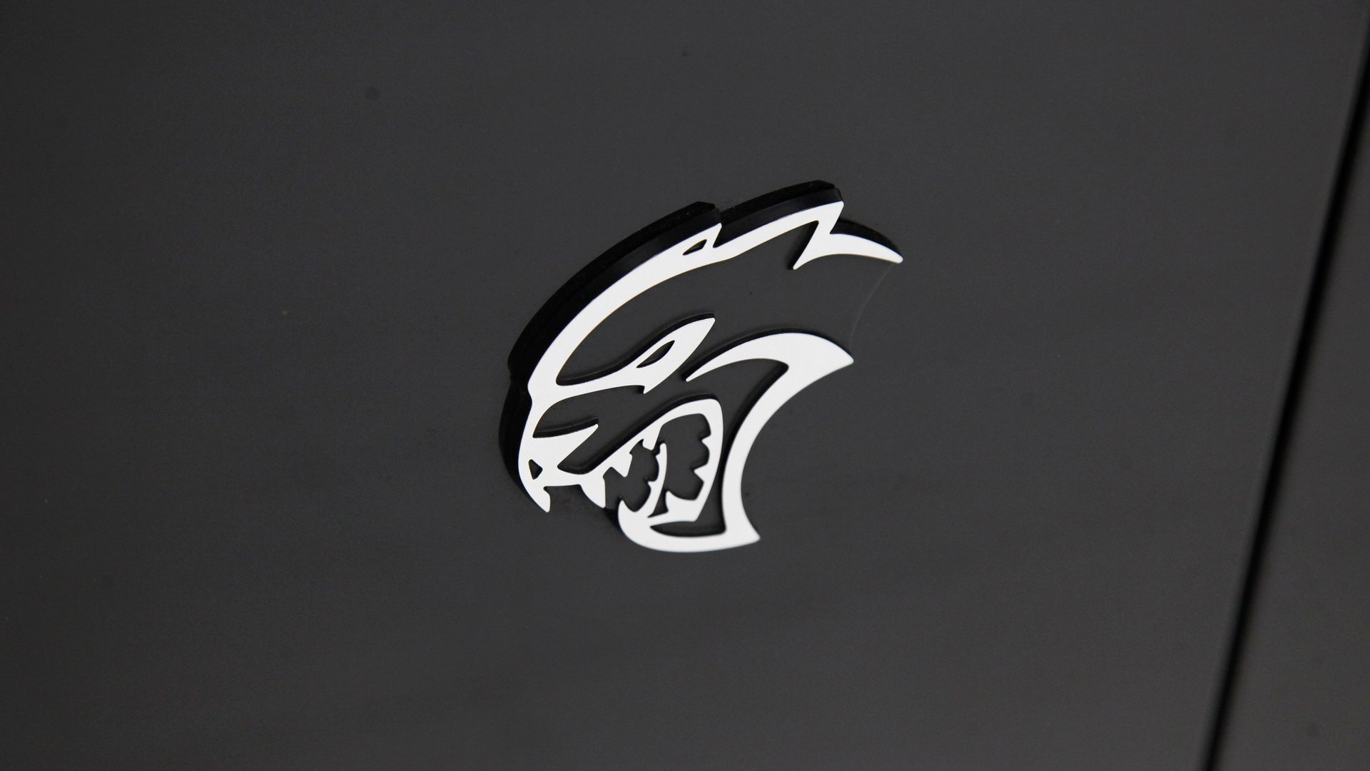Hellcat logo, 15k mile Dodge Challenger SRT Hellcat, Sports car, 1920x1080 Full HD Desktop