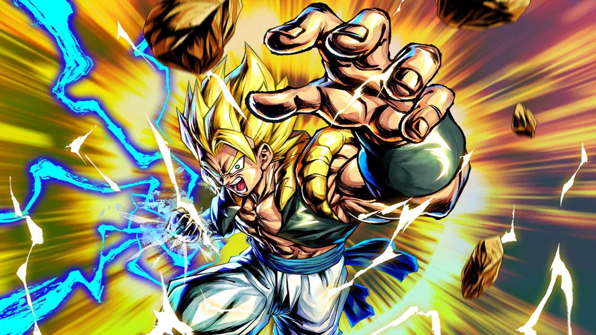 Gogeta: A character that first appears when Goku and Vegeta fused in Hell to defeat Super Janemba. 1920x1080 Full HD Background.