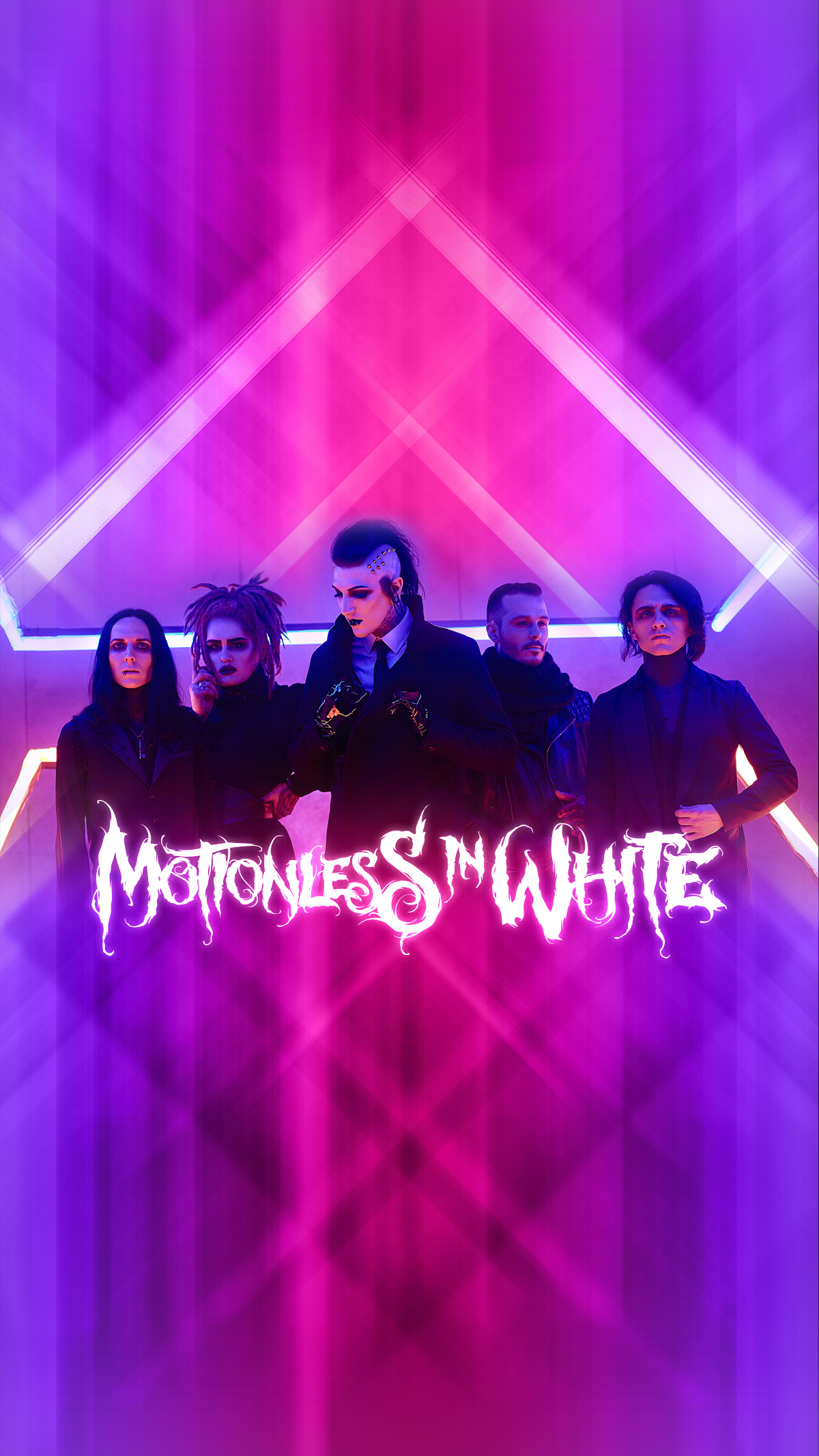 Motionless in White, Gothic aesthetics, Dark and haunting, Chris Motionless, 1200x2140 HD Phone
