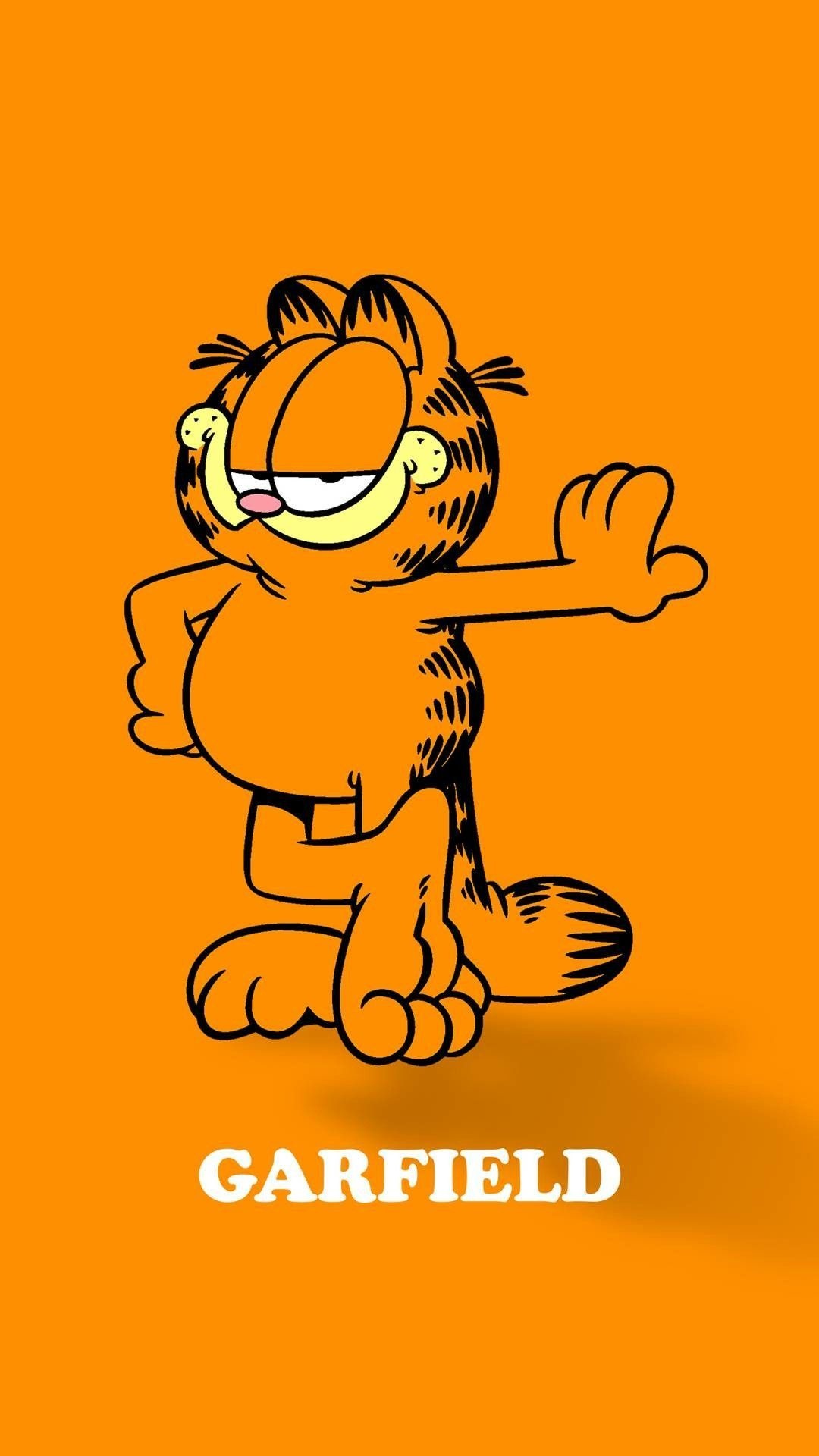 Garfield: As a kitten, he develops a taste for lasagna, which would become his favorite food. 1080x1920 Full HD Wallpaper.
